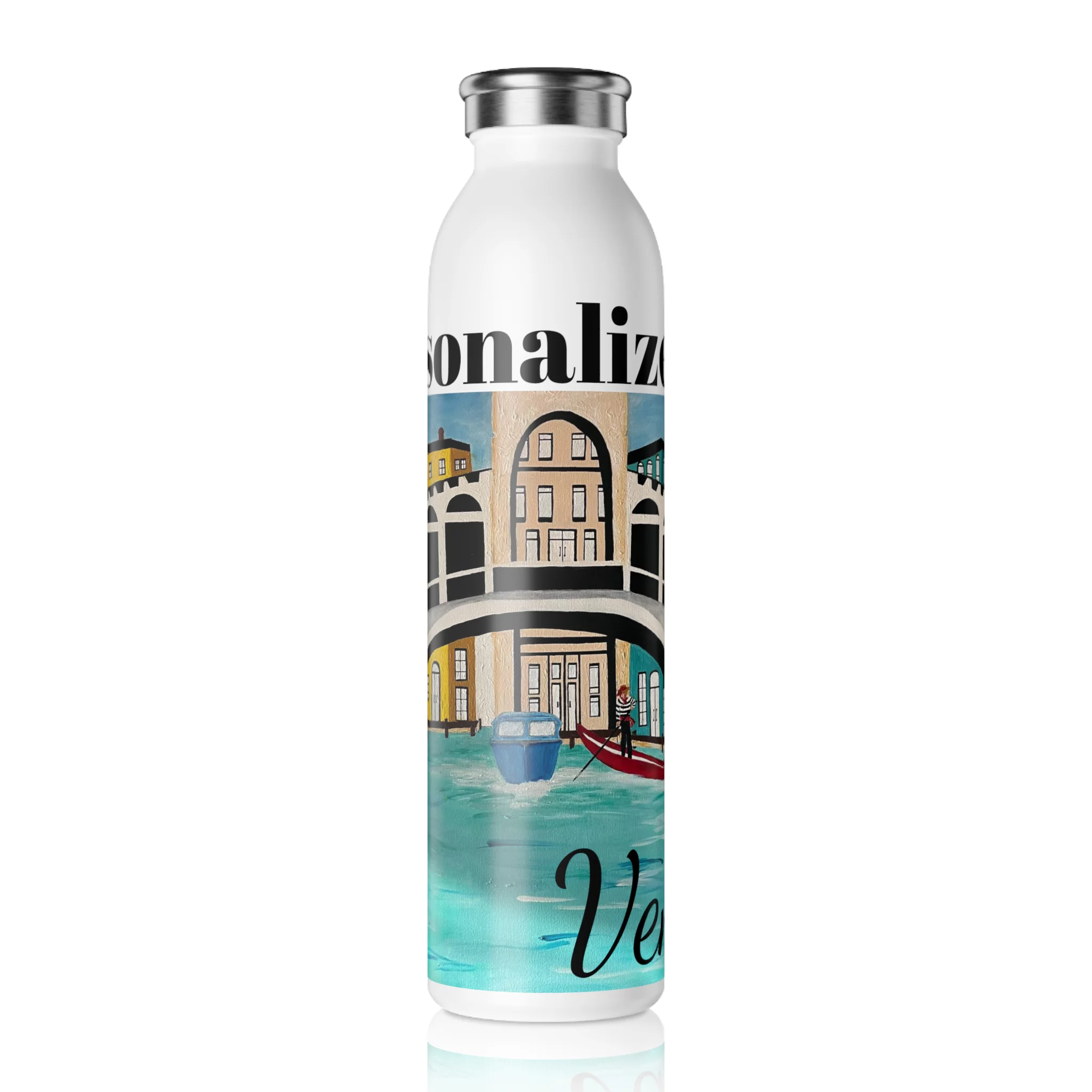 Venice Slim Water Bottle (20oz) | Venetian Vignette