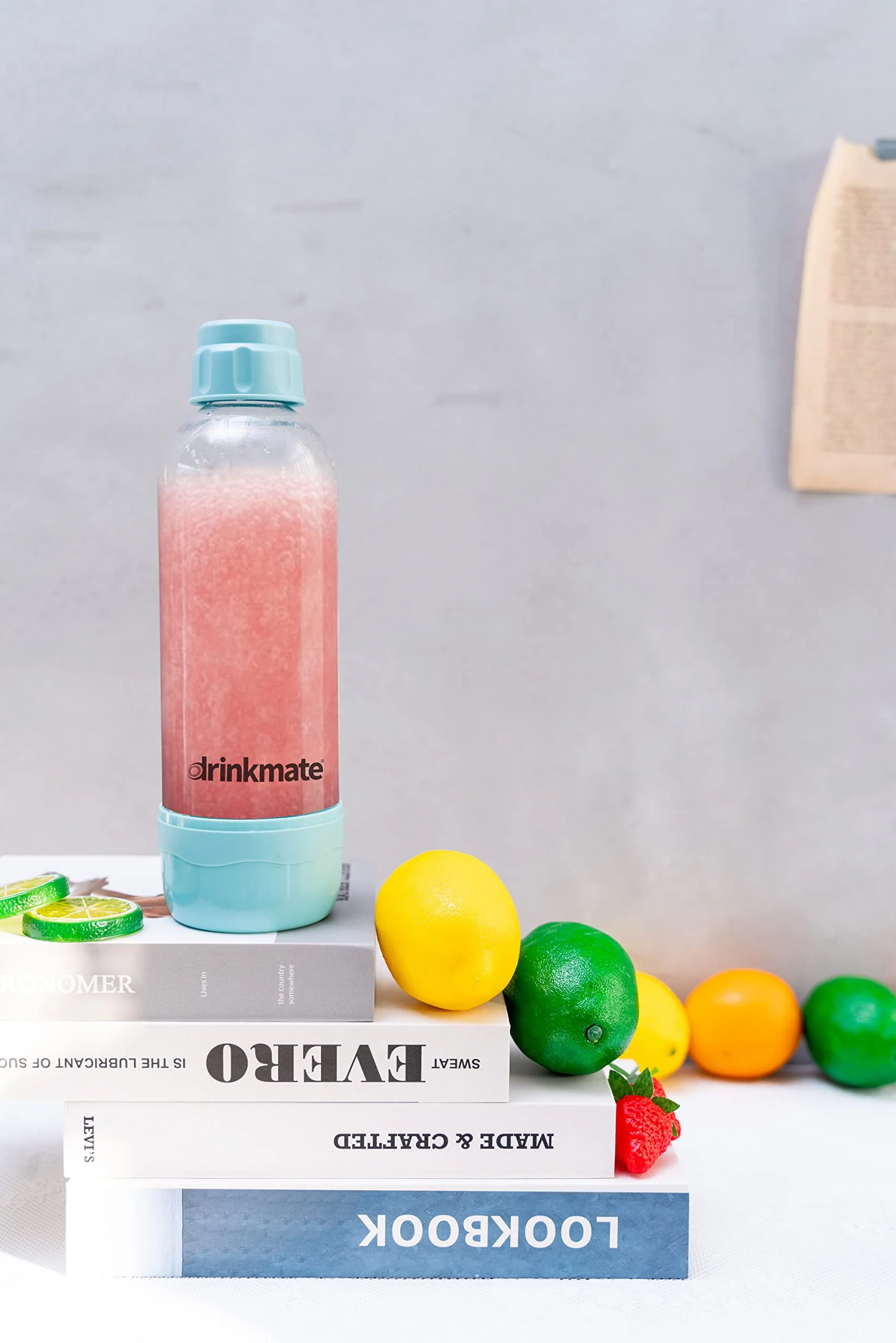 Drinkmate Carbonation Bottles (2 Pack) (1 L, Arctic Blue)