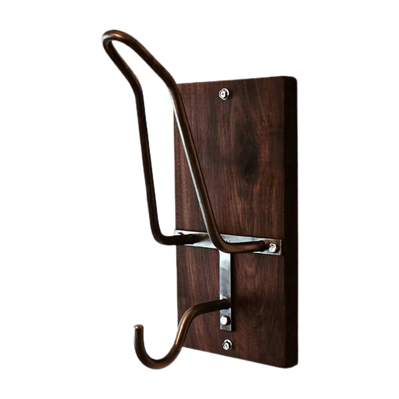 Doolland Motorcycle Helmet Rack And Jacket Hook Wooden Metal Hats Multipurpose For Coats Universal Wall-mounted