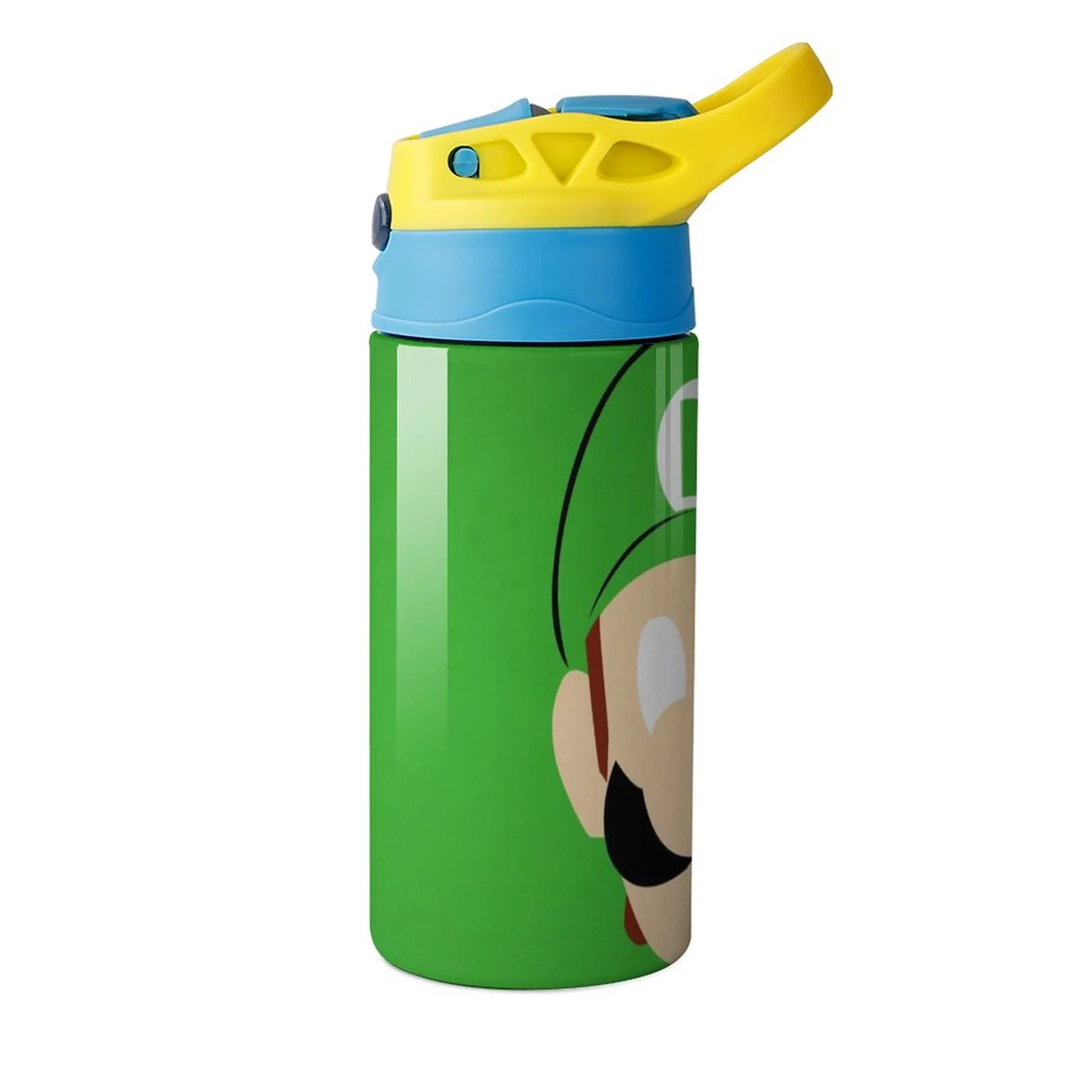 Luigi's Mansion Cartoon Kid's Insulated Water Bottle With Straw Vacuum Stainless Steel Cup Leak-Proof Children Toddler Thermoses