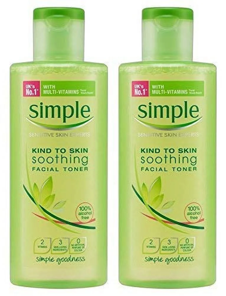 Simple Kind To Skin Soothing Facial Toner 200 Ml (Pack Of 2) By Simple