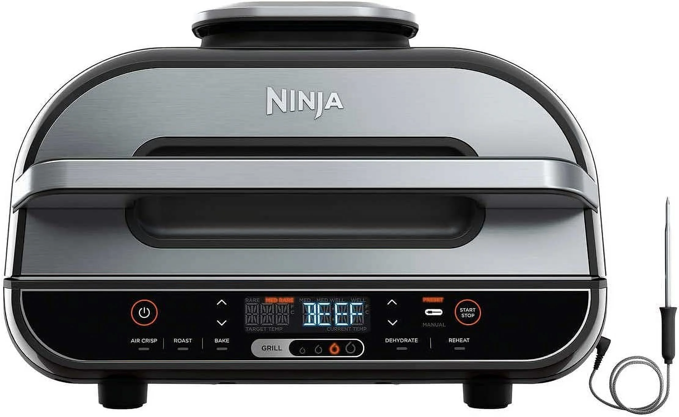 Pre-Owned Ninja BG550CO Foodi Smart XL 6-in-1 Indoor Grill - Black (Fair)