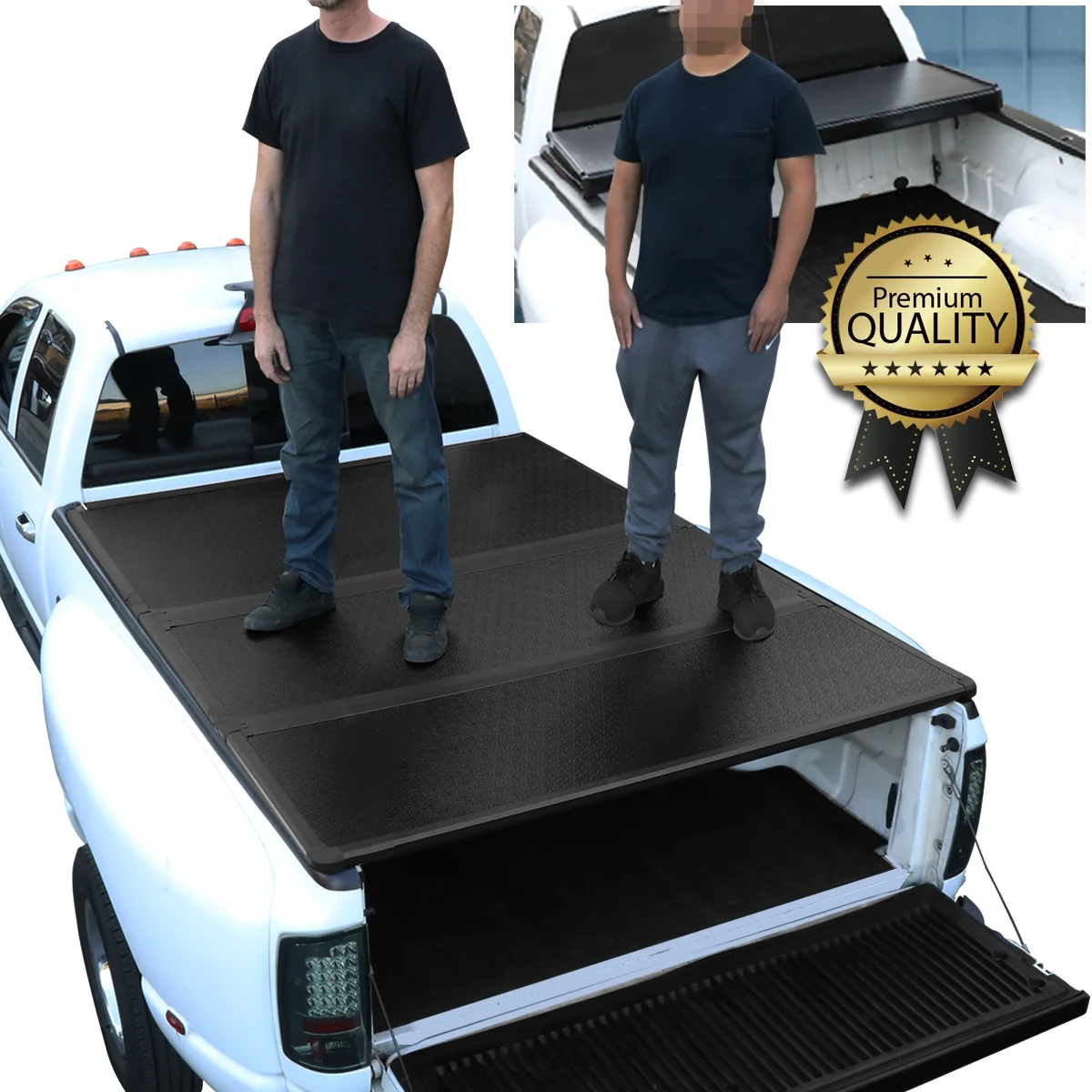 For 2015-2019 Chevy Colorado/GMC Canyon 5 Ft Short Bed Fleetside Hard Solid Tri-Fold Tonneau Cover