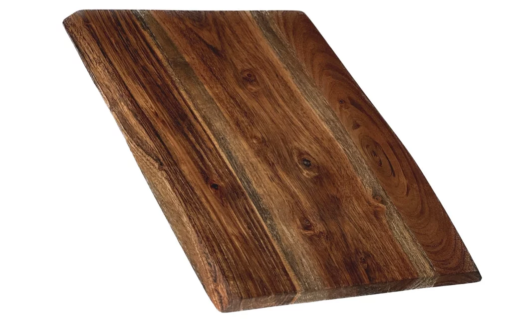 Mountain Woods Brown Hand Crafted Live Edge Acacia Cutting Board/Serving Tray - 15