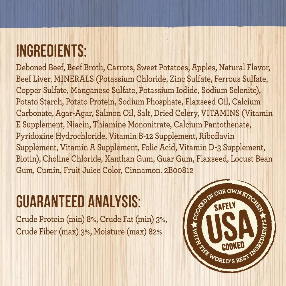 Merrick Grain Free Puppy Plate Beef Recipe Canned Puppy Food 12.7oz, case of 12