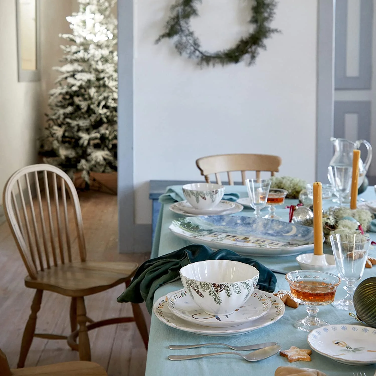 Ceramic Stoneware 20'' Oval Platter - The Nutcracker Collection, White | Microwave, Dishwasher, Oven & Freezer Safe Dinnerware | Food Safe Glazing | Restaurant Quality Serveware