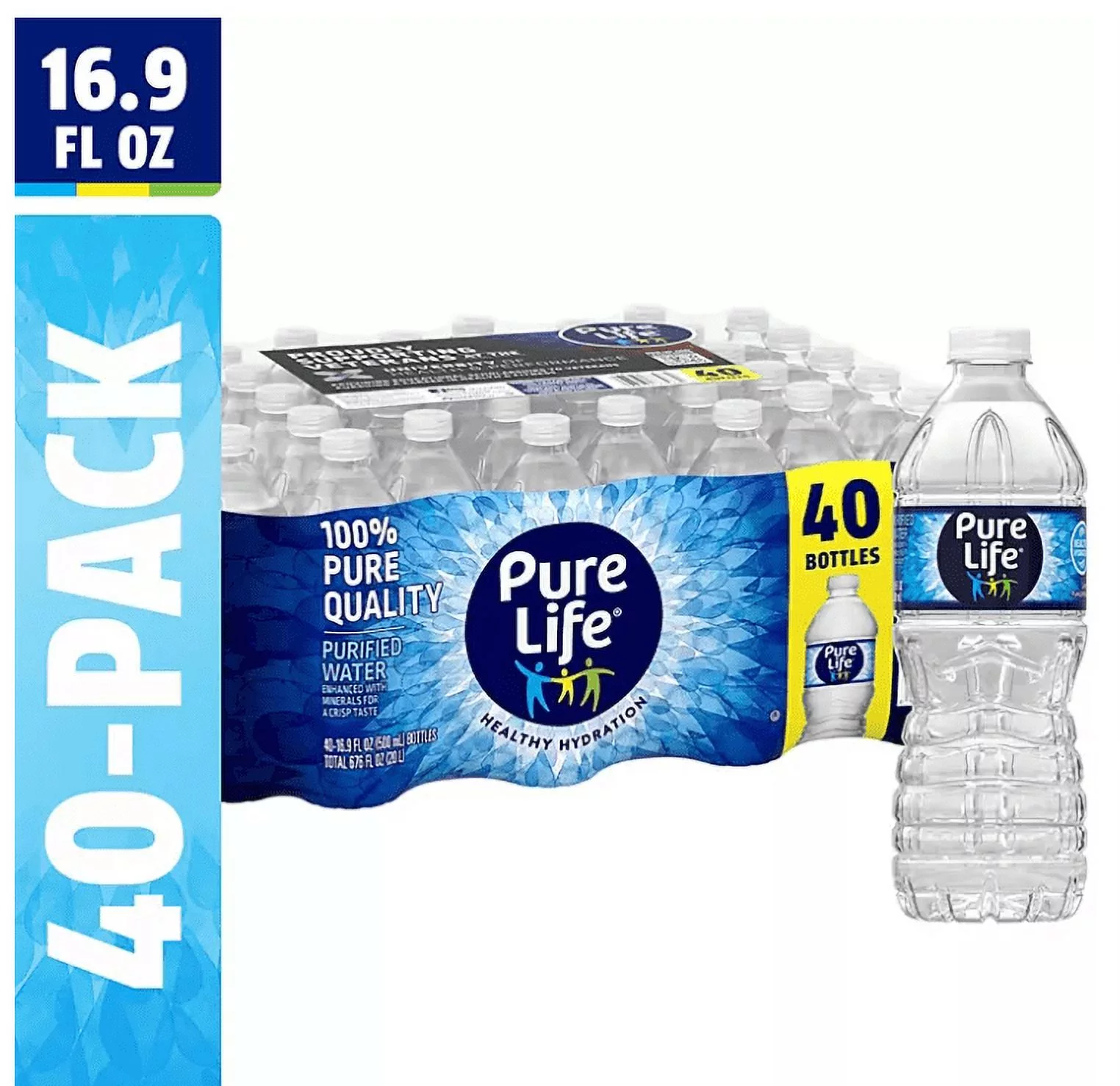40 Pack Pure Life Purified Water (16.9 fl. oz.)