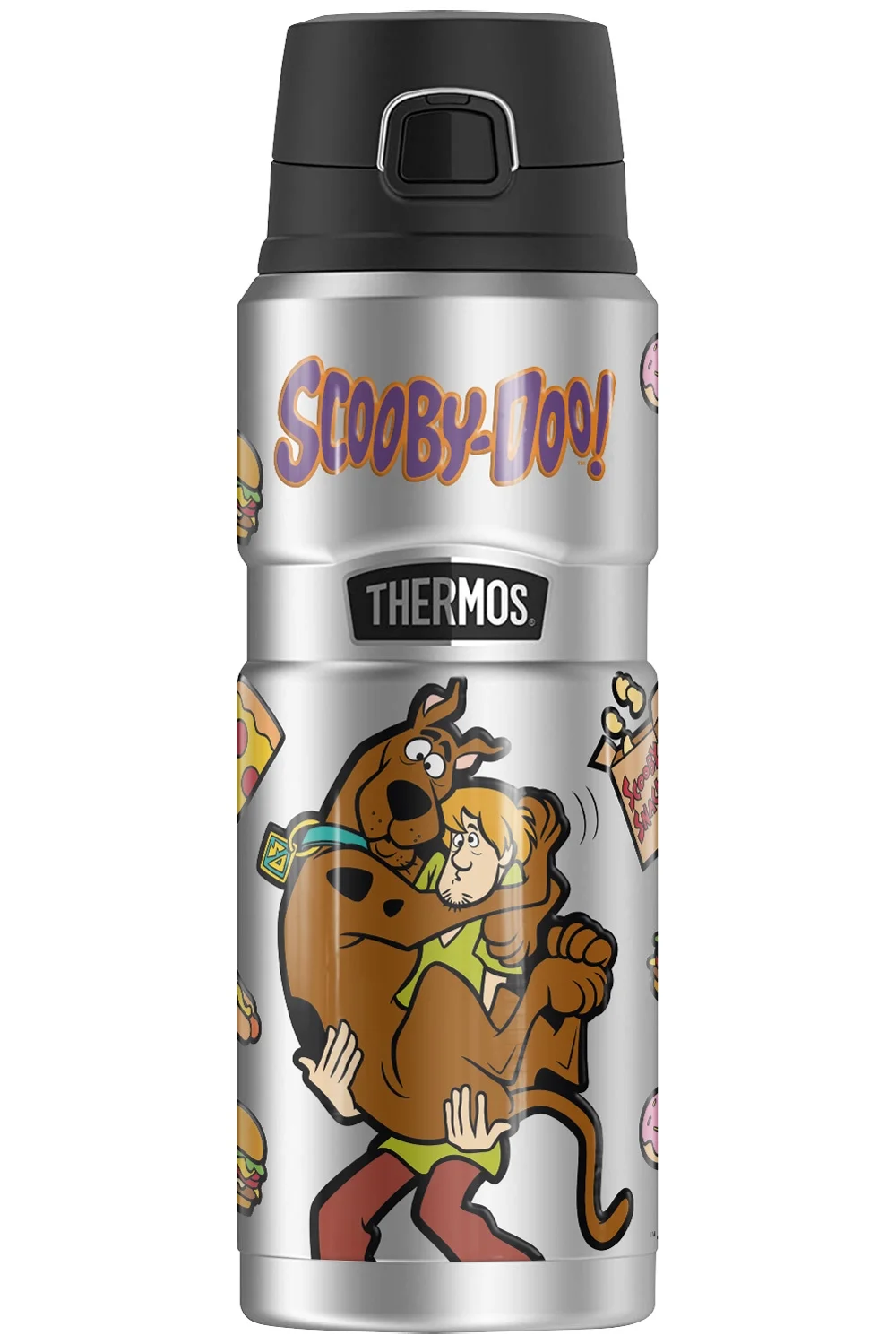 Scooby-Doo Scooby And Shaggy Snacks THERMOS STAINLESS KING Stainless Steel Drink Bottle, Vacuum insulated & Double Wall, 24oz