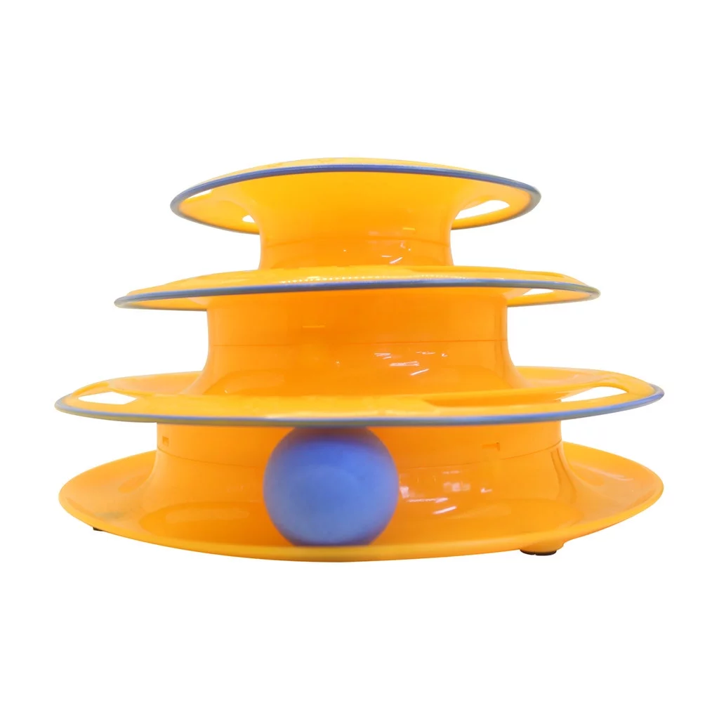 Cieken Cat Toy 3 of Interactive Play Circle Track with Moving Ball Satisfies Cat’s Hunt