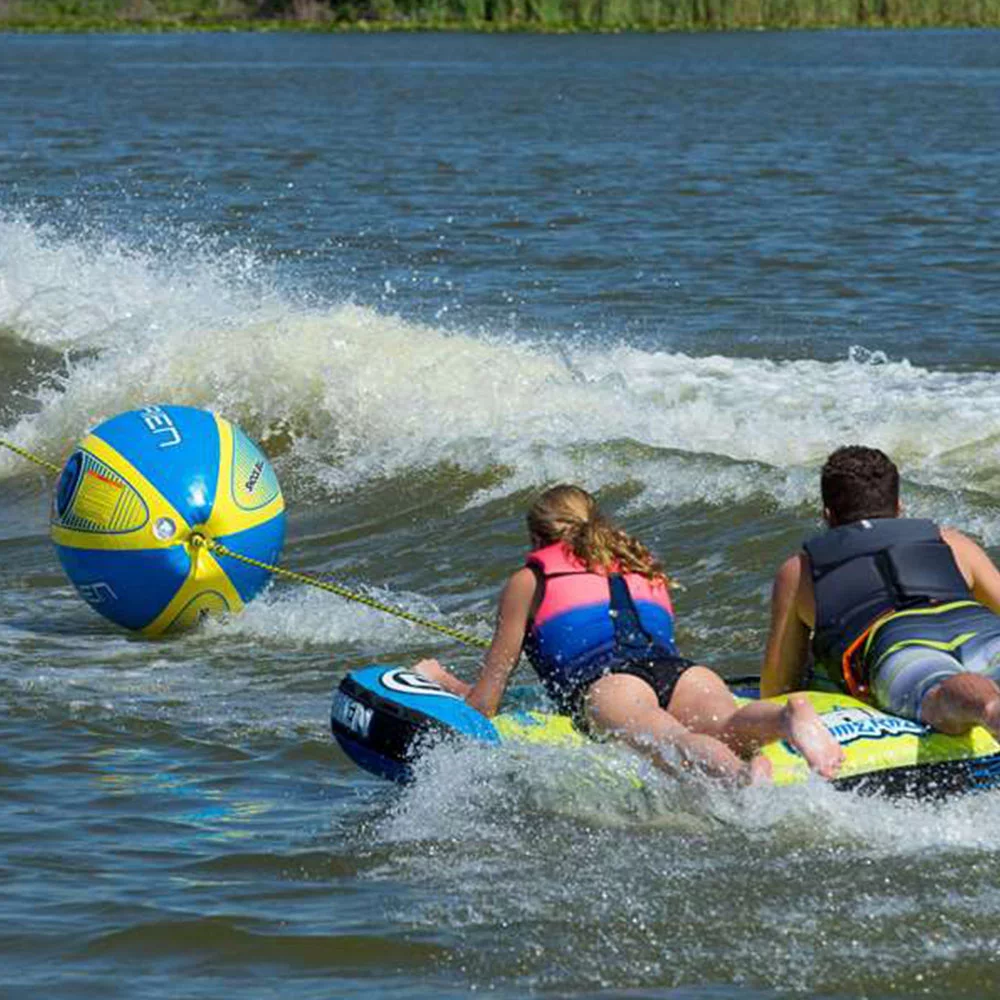 OBrien Barca 2 Kickback 2 Person Towable Tube w/ Shock Ball & Rope Float