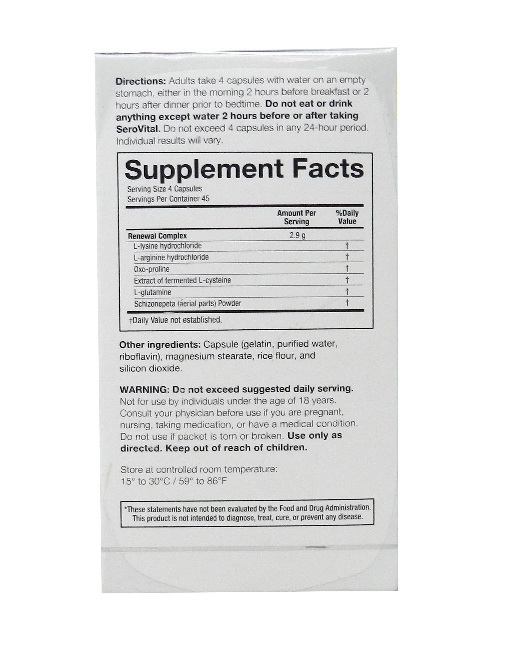 Serovital Capsules 180-count