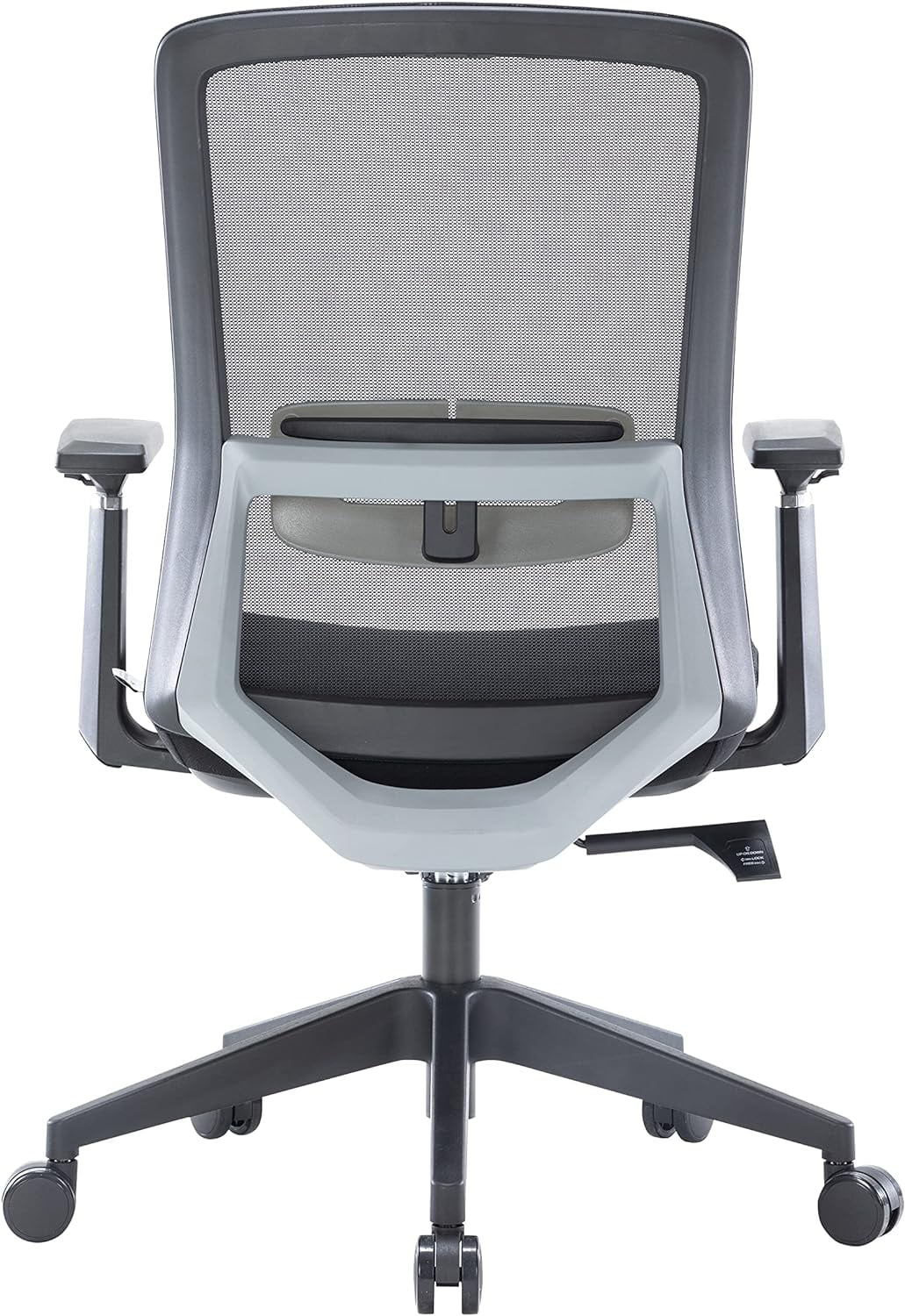 Igram Moder Height Office Task Chair With Adjustable Armrests Ad 360 Degree Swivel, Black