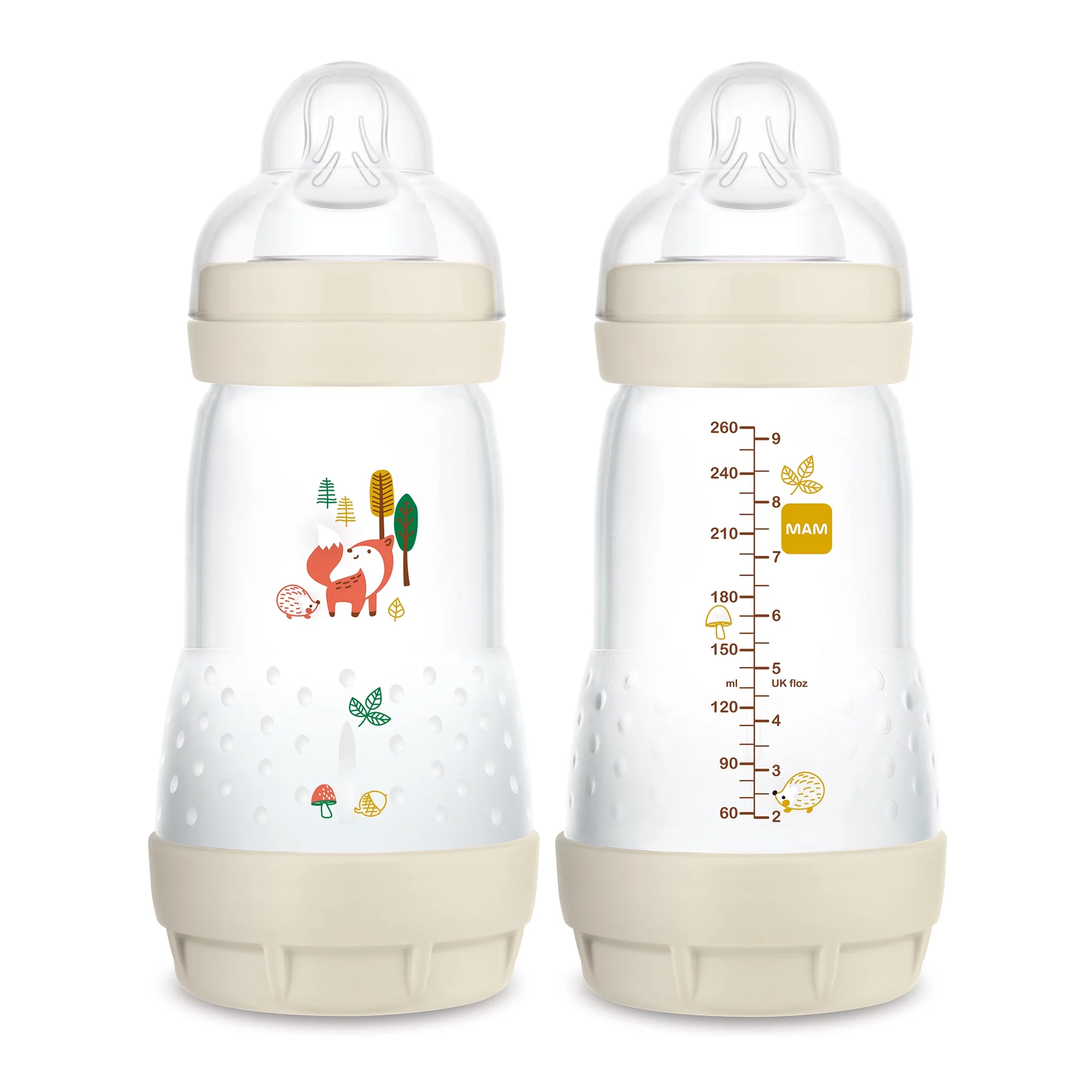 MAM Easy Start Matte Anti-Colic Bottle, 9 oz, Unisex, 2 pack