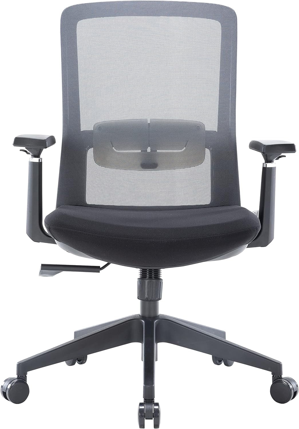 Igram Moder Height Office Task Chair With Adjustable Armrests Ad 360 Degree Swivel, Grey