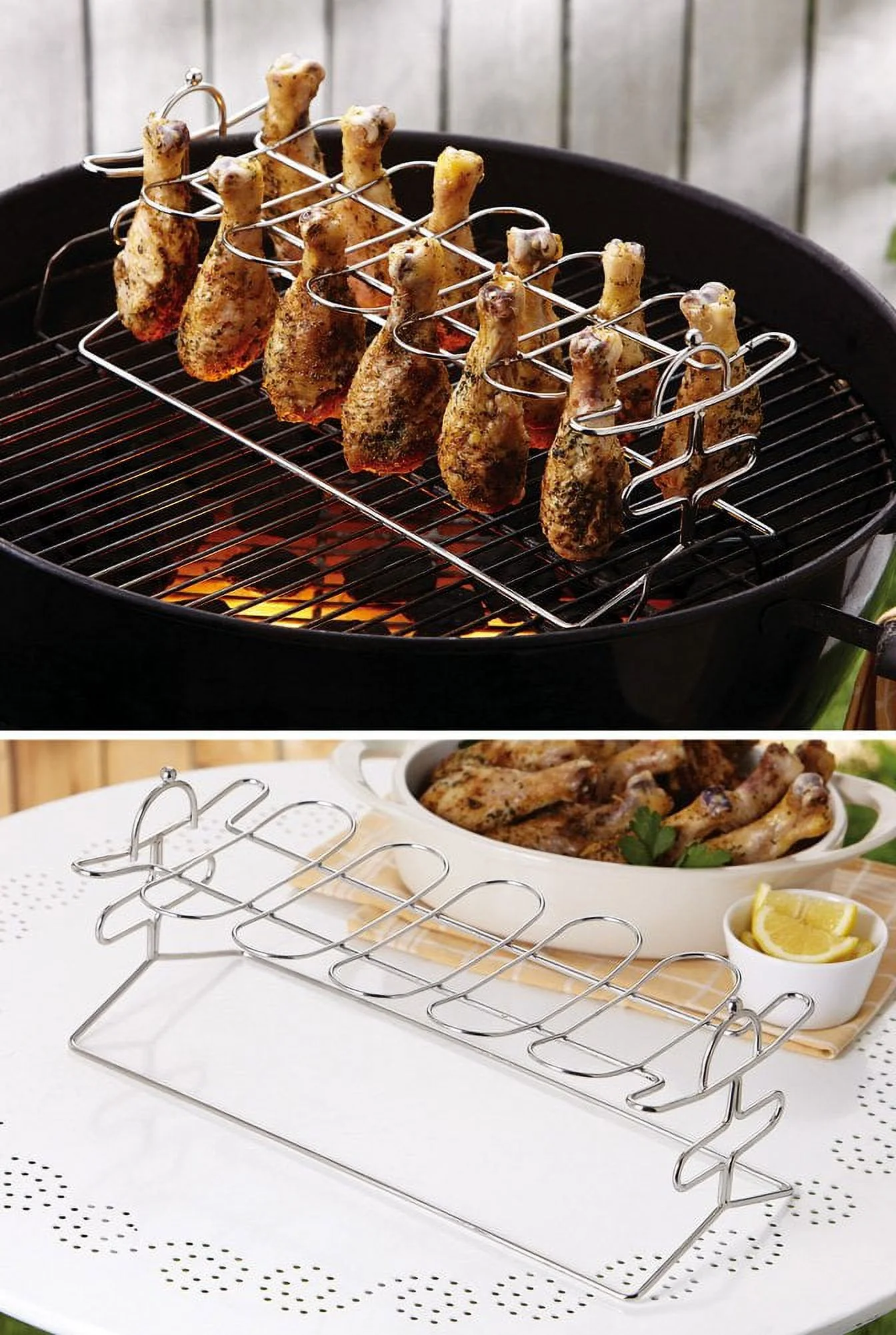 Stainless Steel Chicken Leg Cooker Wing Rack