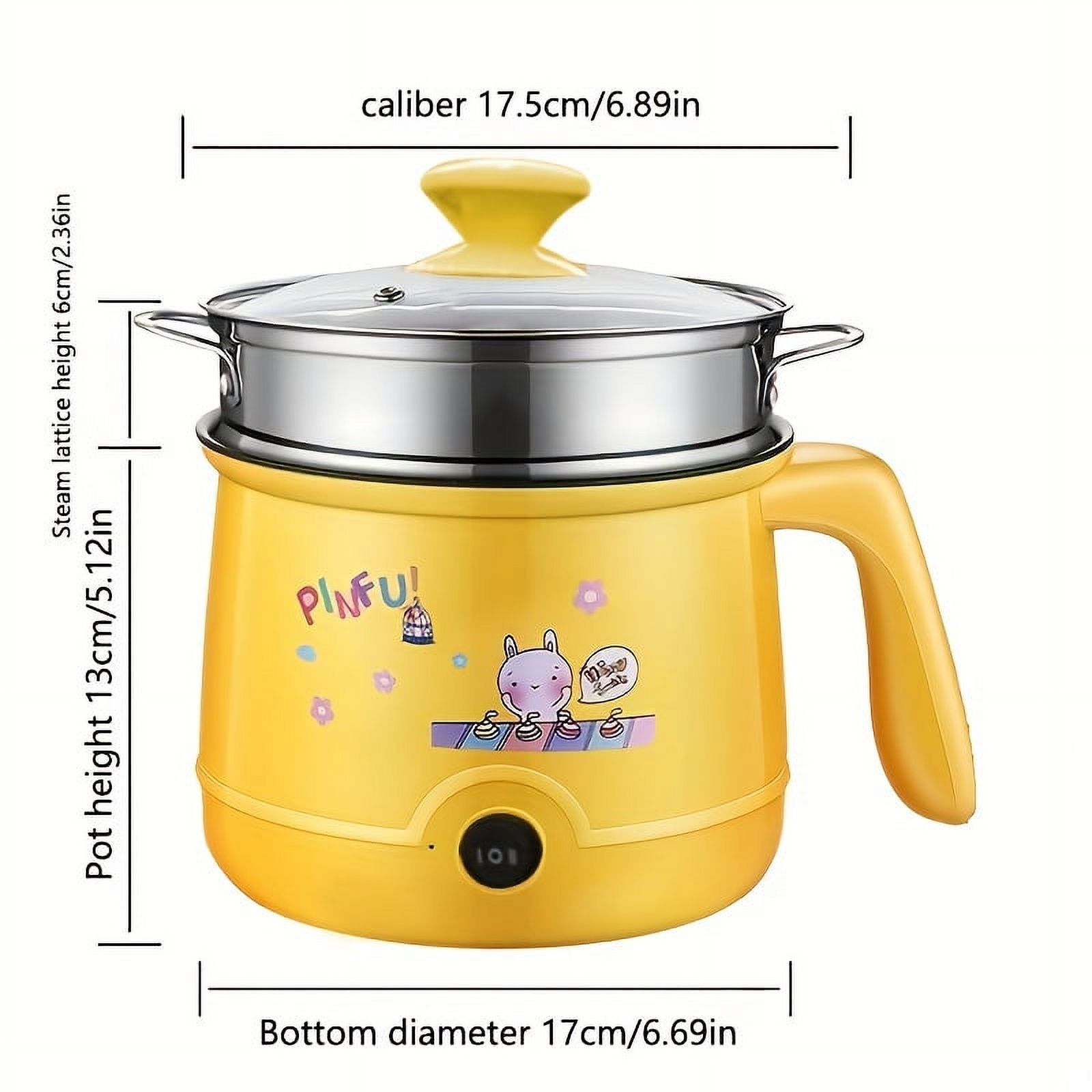 6.9 Electric Cooking Pot: Enjoy Double Deliciousness with Multi-Functional Hot Pot, Stir-Fry, Braise, and Steam!