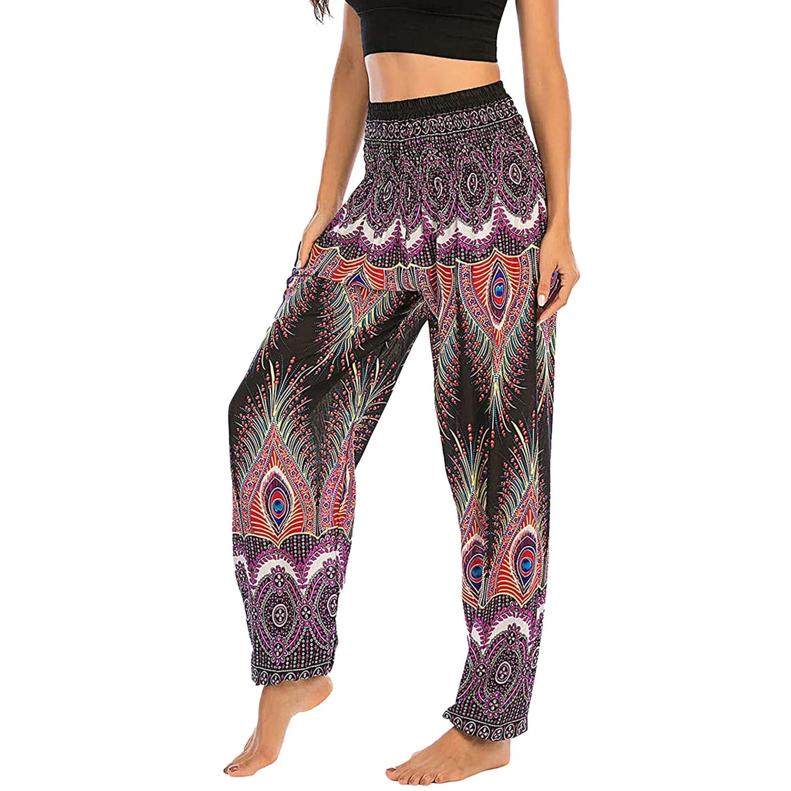 Women Linen Palazzo Pants Summer Sweatpant Letter Printed Casual Sanitary Pants With Drawstring For Men And Women Loose And Shrunk