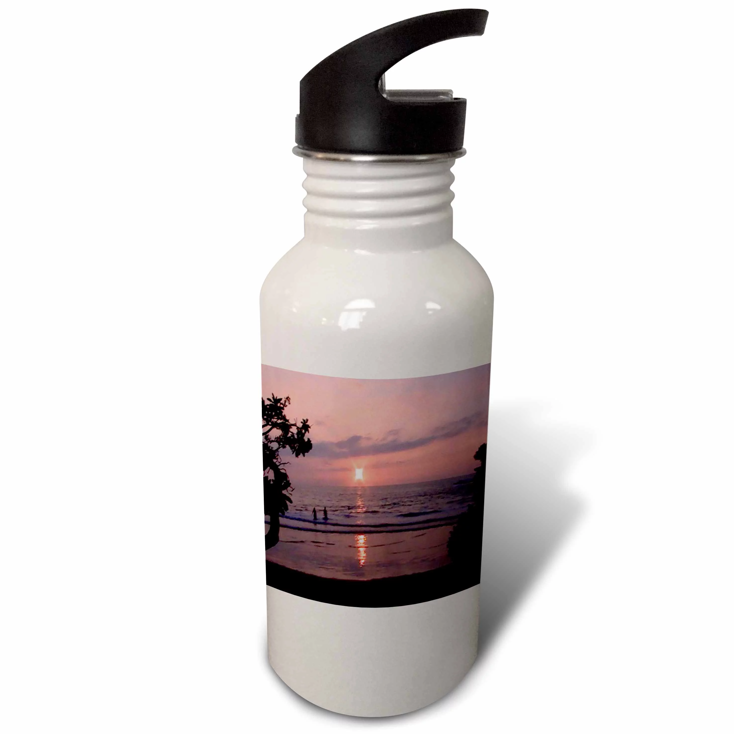 3dRose Hawaiian Sunset, Sports Water Bottle, 21oz