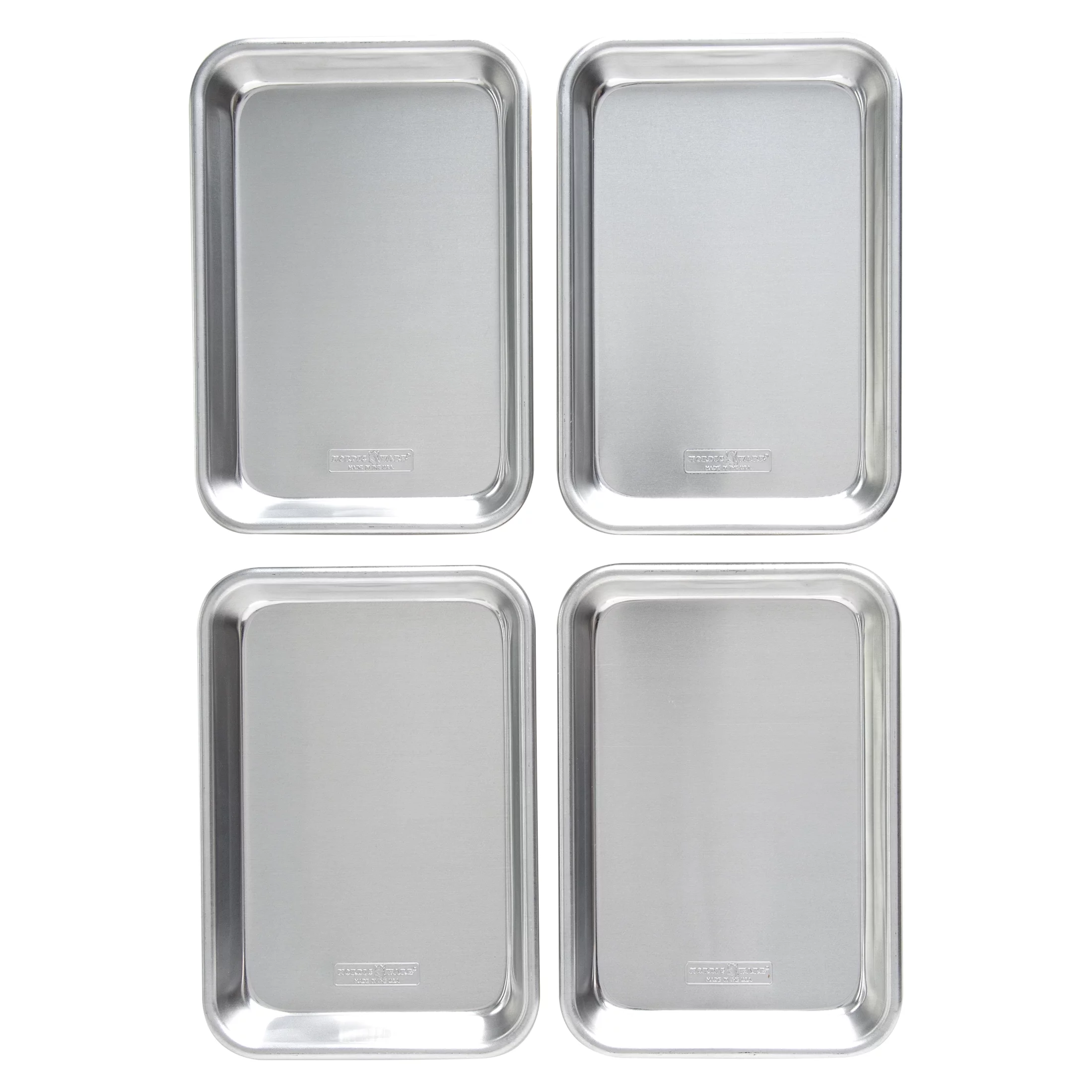 Nordic Ware Naturals Aluminum 4 Pack 1/8 Sheets, 10.1