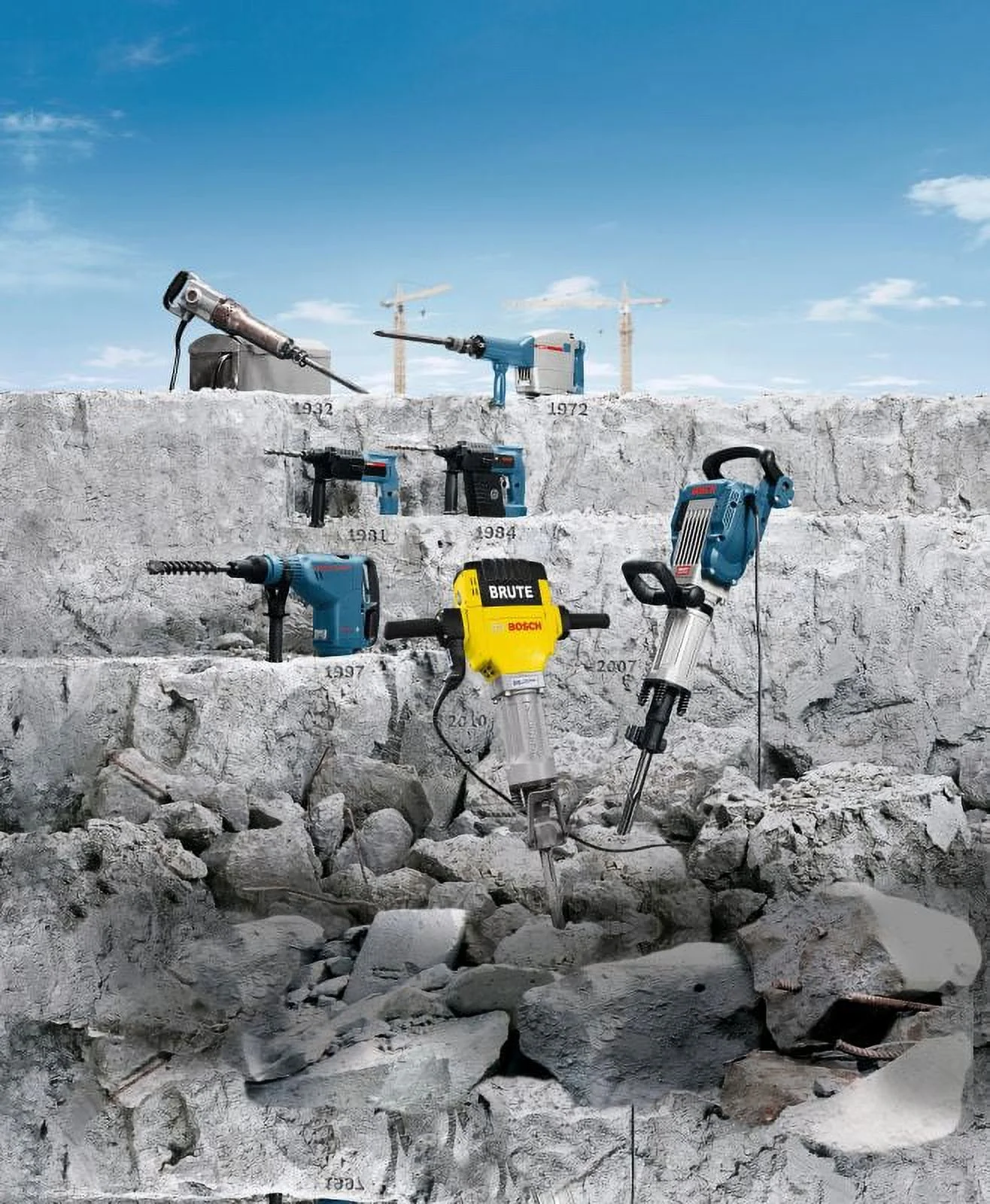 Bosch HS2172 Brute 1-1/8 in. Hex Hammer Steel Ground Rod Driver