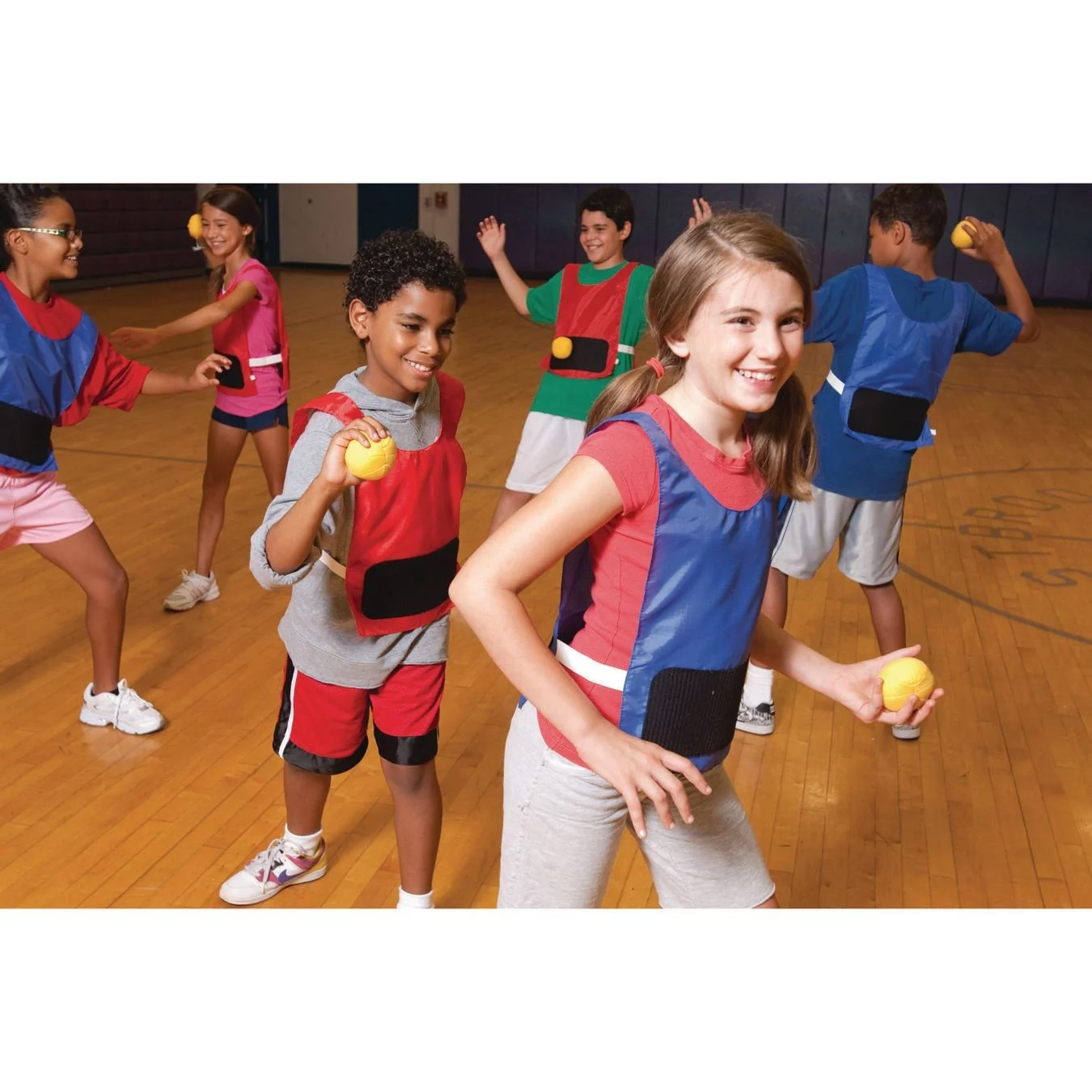 S&S Worldwide Dodge-It Tag Adult Vest. Easy to Put on Vest Have Hook and Loop Panels On Both Sides of Vest.  Balls with Loops Stick to Them. Will Fit Most  Teens and Adults. Pack of 12.