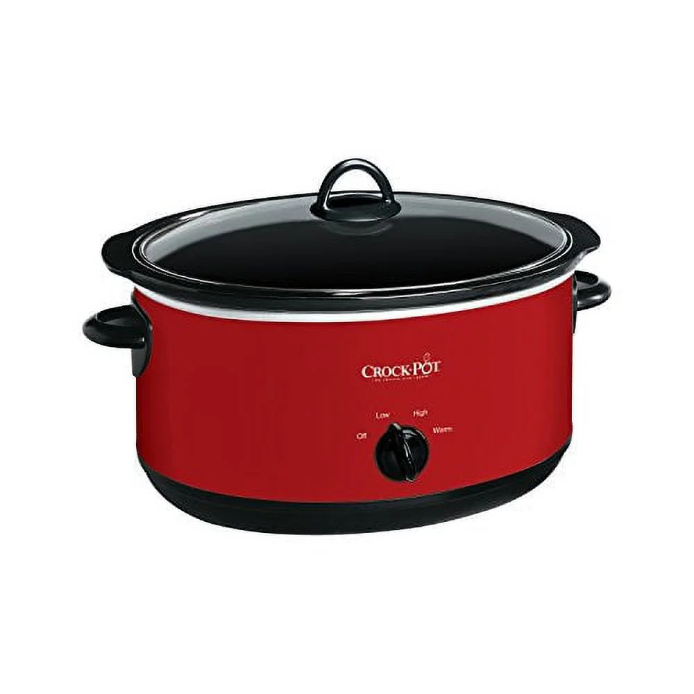 Used Crock-pot Express Crock Slow Cooker, 8 quart, Red