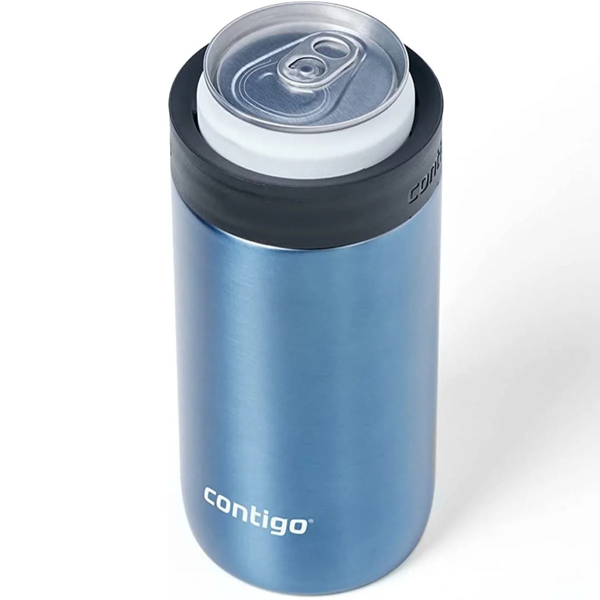 Contigo 12 oz. River North 2-in-1 Can Cooler & Tumbler- Polished Stainless Steel