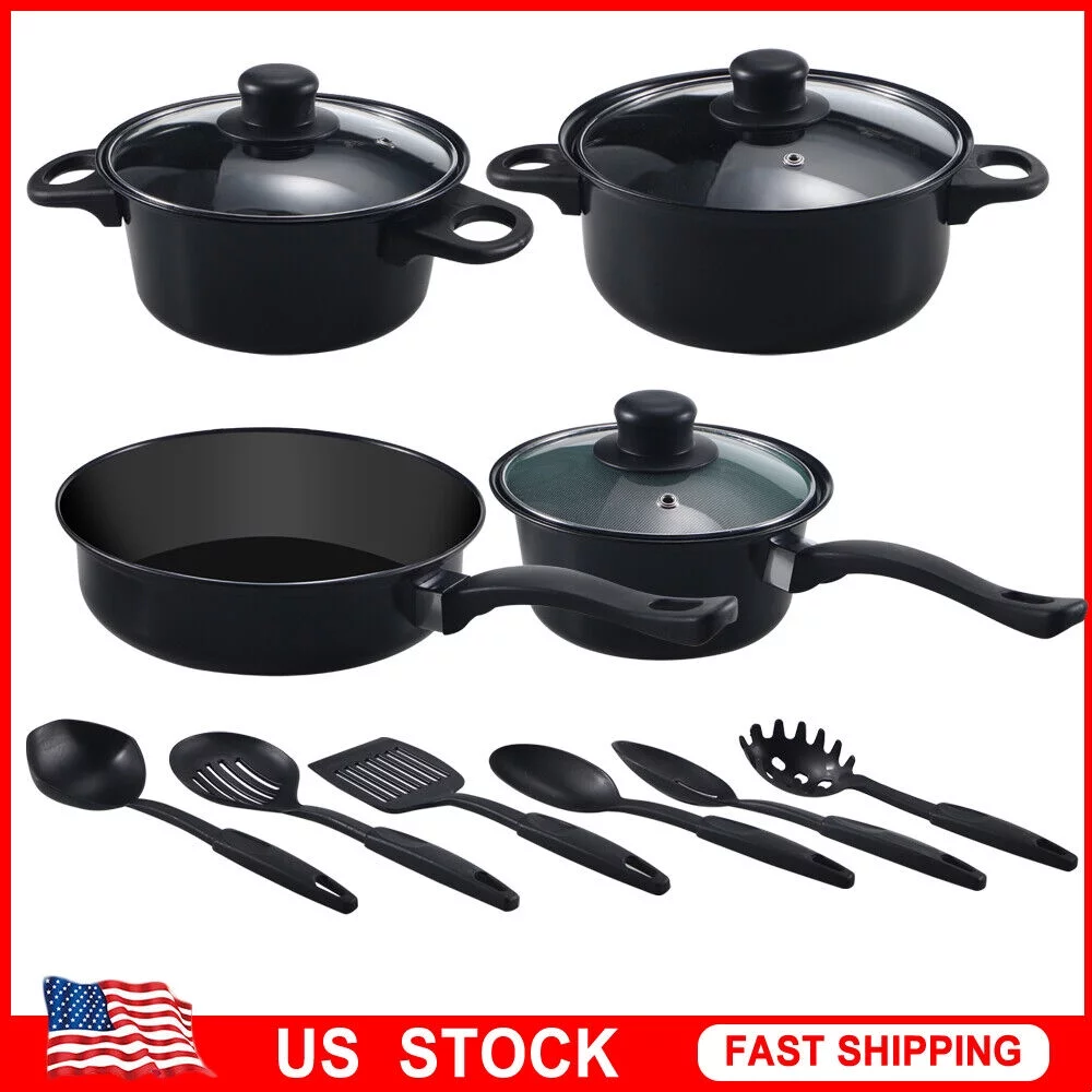 Paddsun 13 Piece Cookware Set Nonstick Pots Pans Home Kitchen Cooking Non Stick