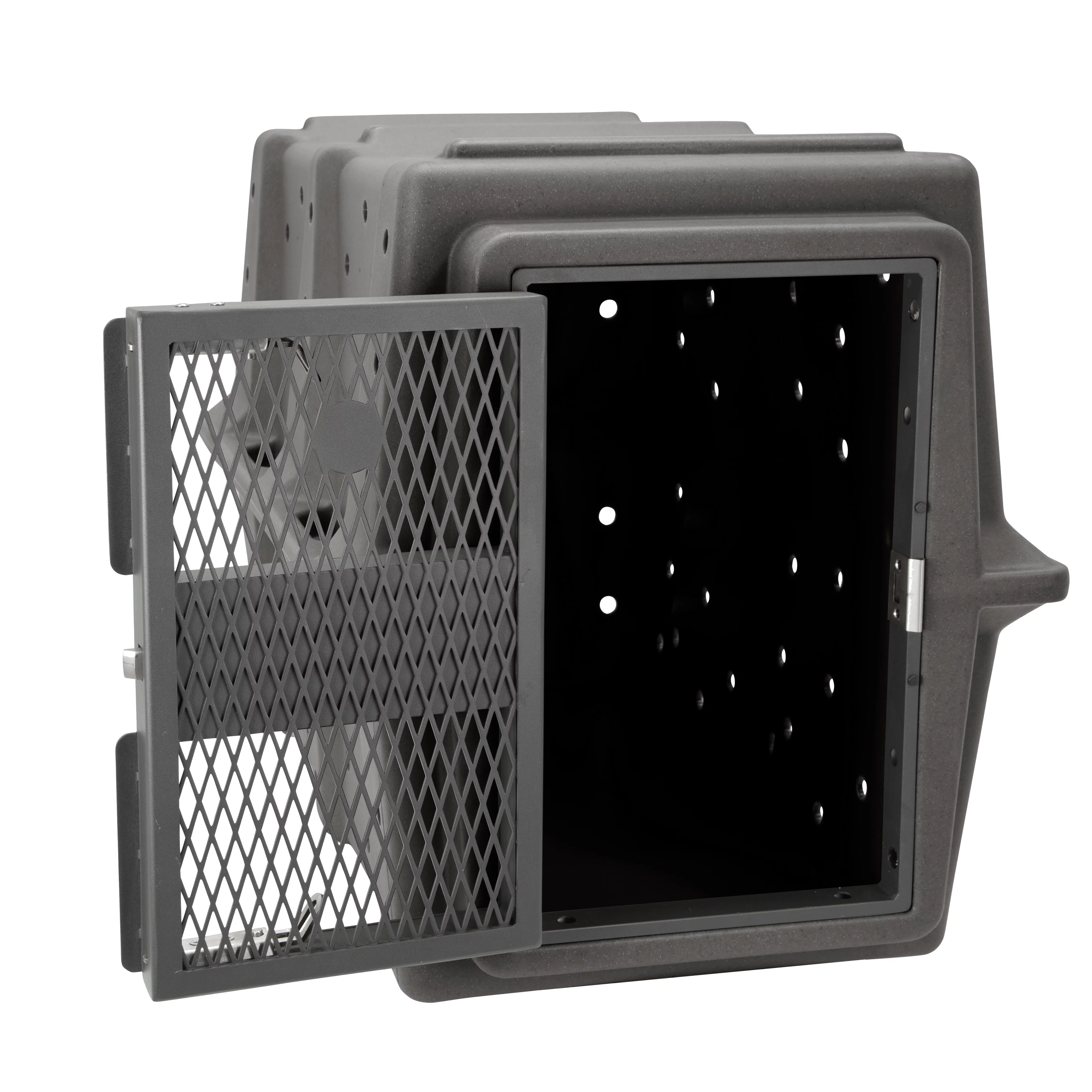 Dakota 283 Hero Dog Kennel With Dakota Guard Antimicrobial - Dark Granite