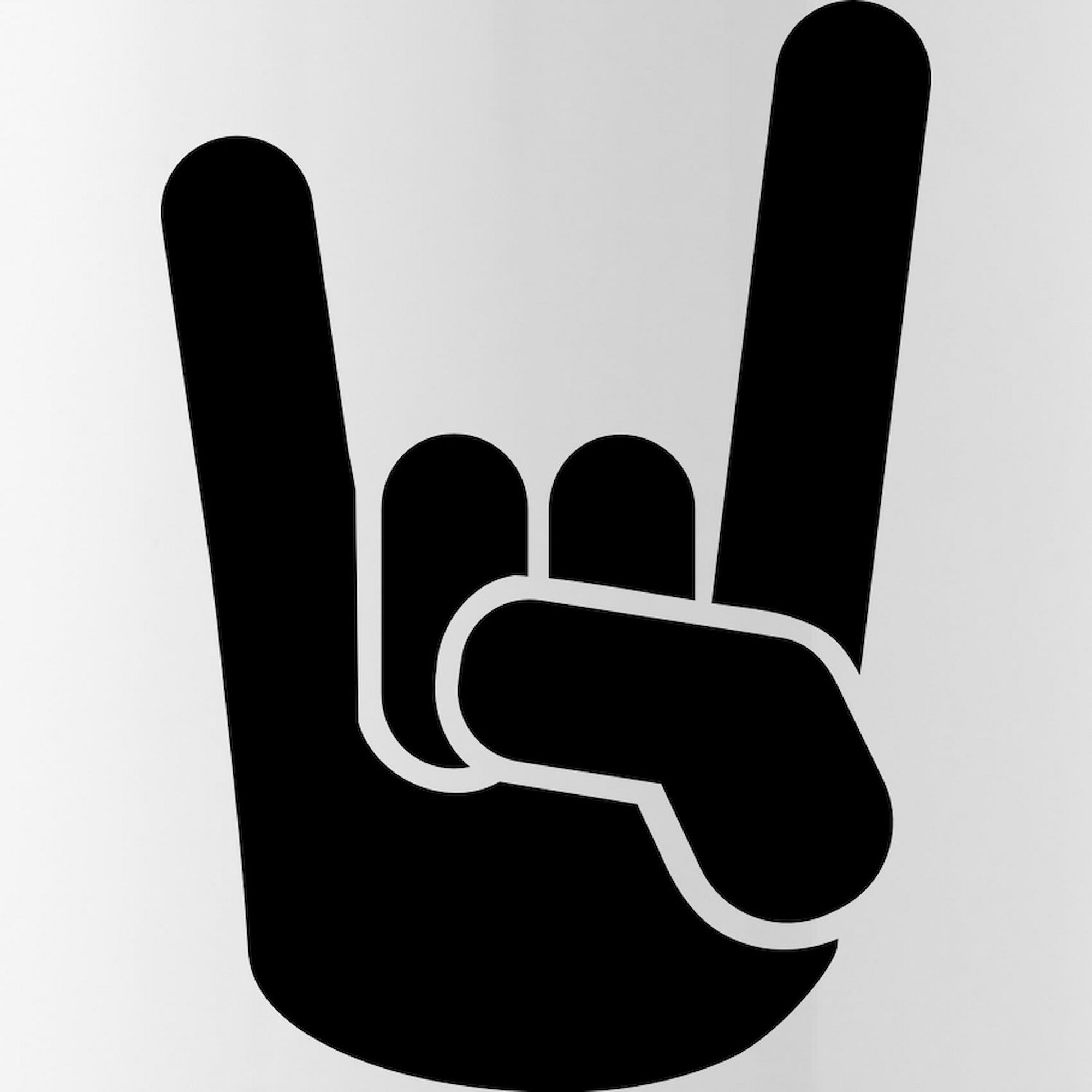 CafePress - Rock Metal Hand Stainless Water Bottle 1 - Stainless Steel Water Bottle, Sports Bottle, 1.0L