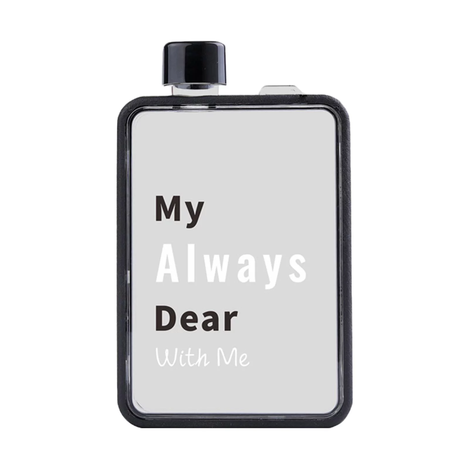 Sports Couple Drinking Water Bottle Durable Coffee Travel Mug Creative Sports Bottle Drinking Bottle for Running Bike , black 380M black