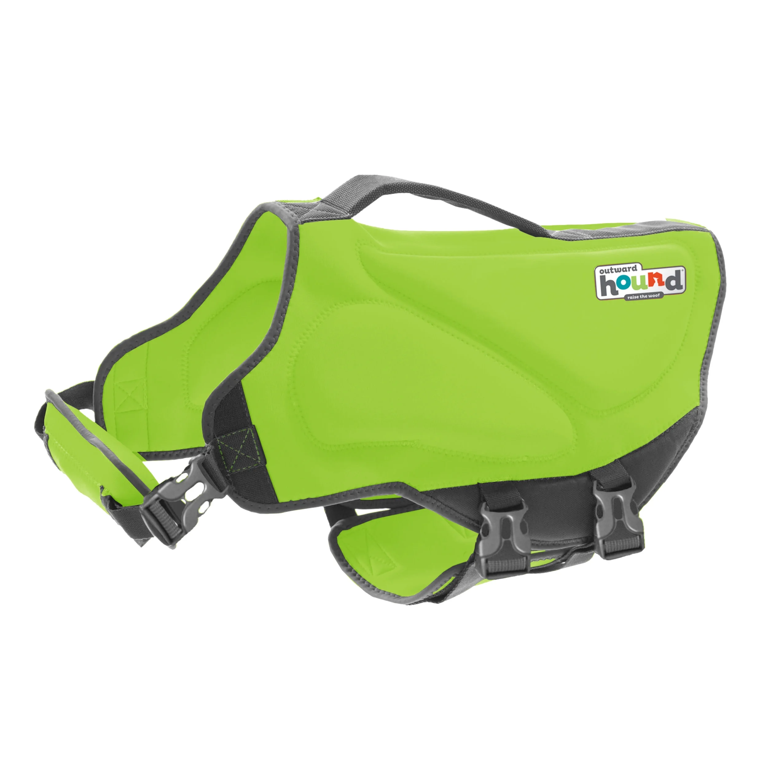 Outward Hound Dawson Swim Dog Life Jacket, Green, Small