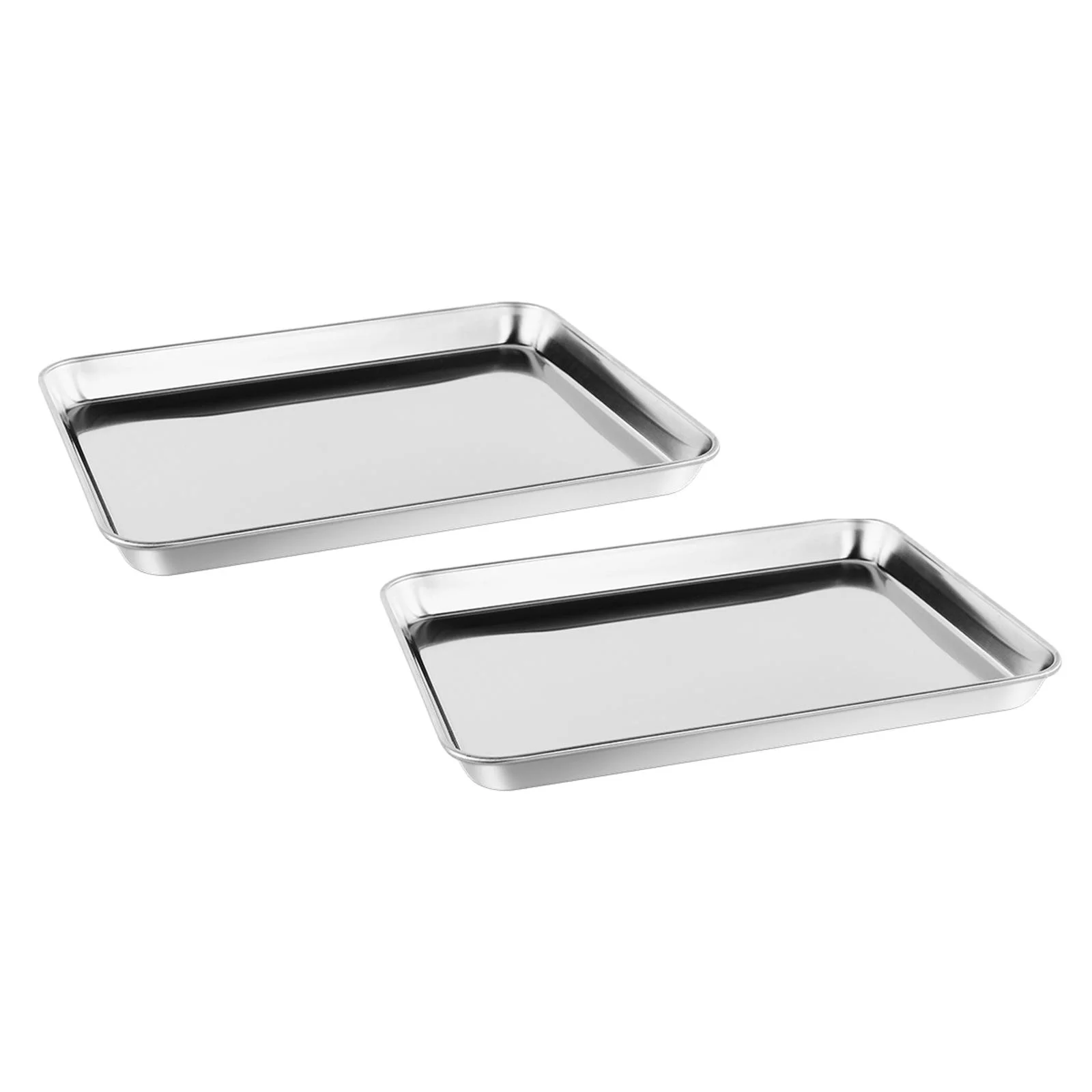 CUTICATE Baking Sheet Oven Pan Nonstick Baking Tool Easy to Clean Cookie Sheet Pan Baking Tray for Restaurant Party Household Roasting 26.5cmx15.5cmx1.2cm