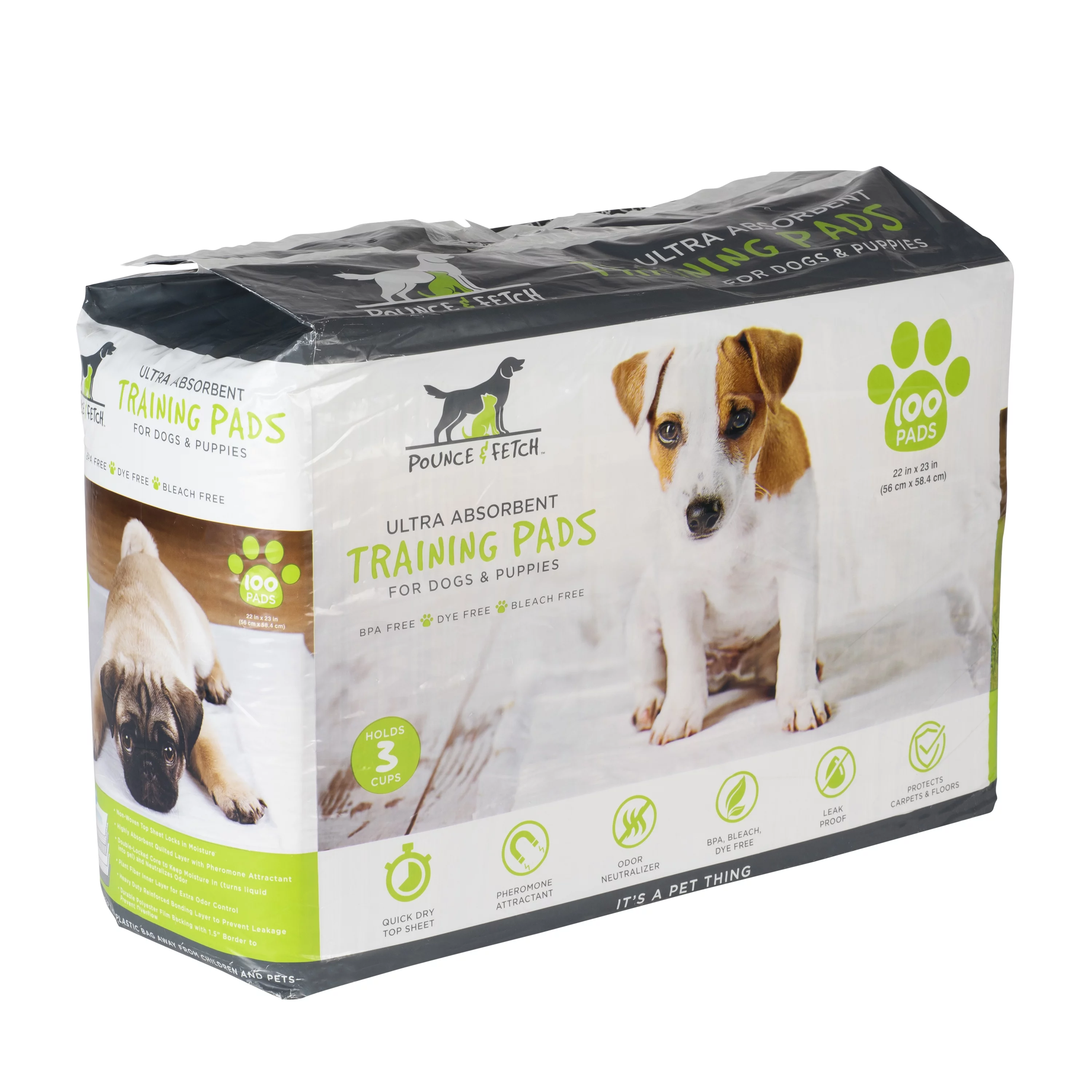 Pounce + Fetch 100 Pack Dog Training Pads