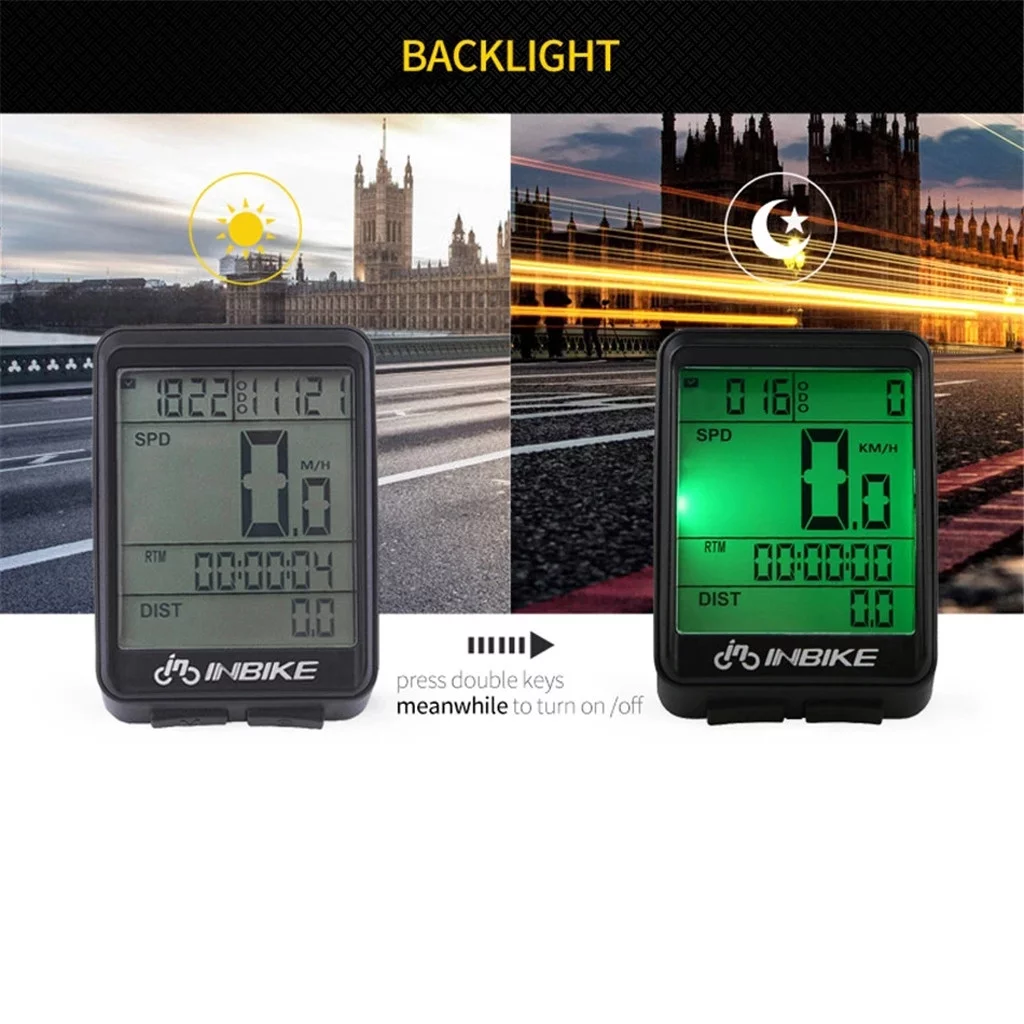 YOHOME Bicycle Computer Waterproof Wireless LCD Odometer Bicycle