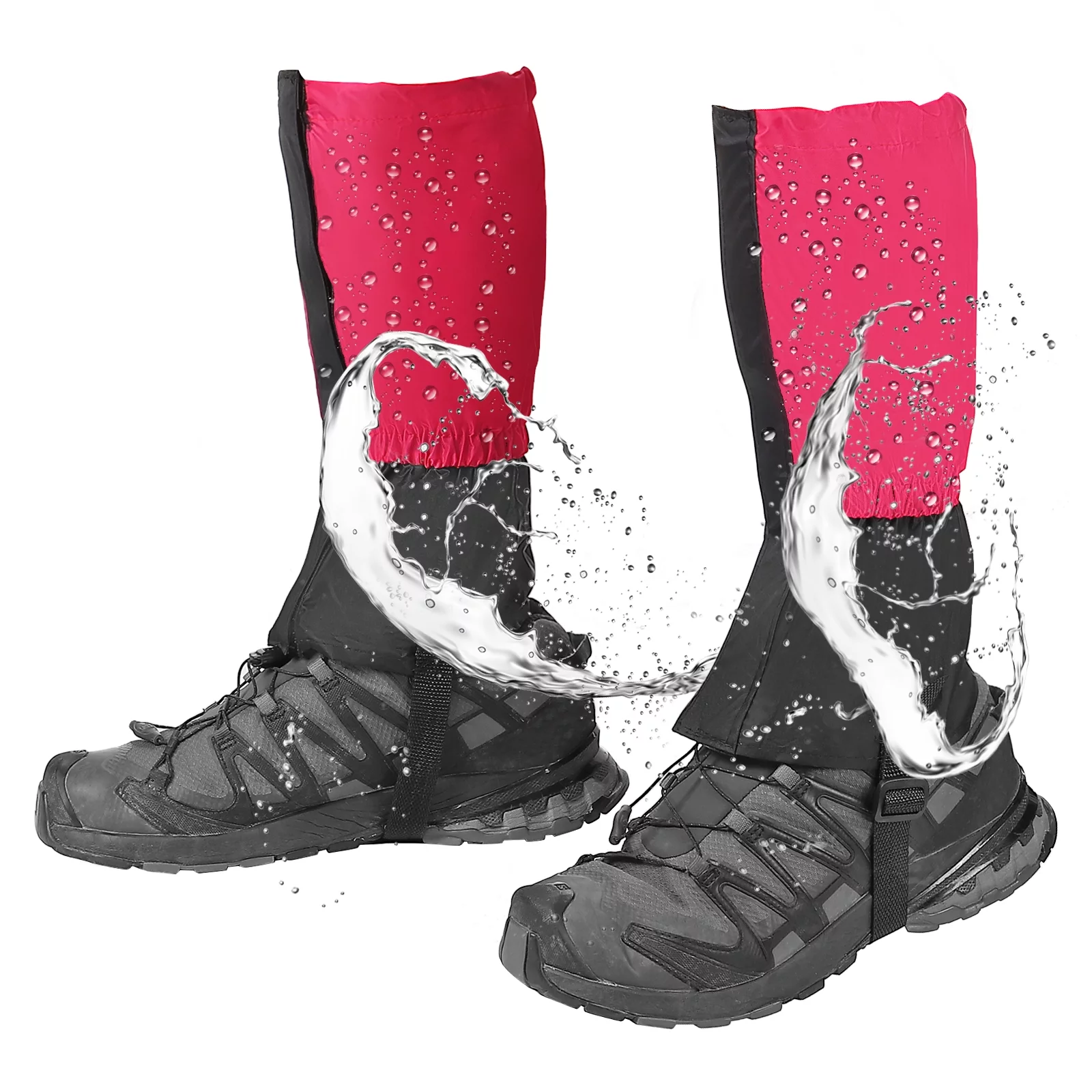 Uxcell Leg Gaiters Waterproof Shoe Covers Hiking Boot Gaiters Black M