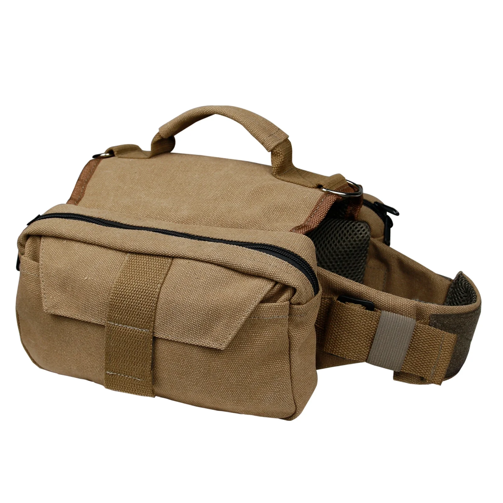 Anself Dog Camping Backpack - Durable, Breathable Design, Convenient Storage Bag for Medium and Large Dogs