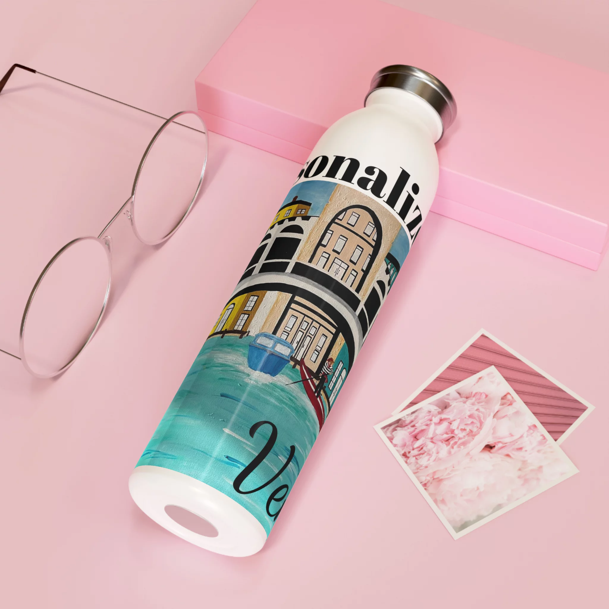 Venice Slim Water Bottle (20oz) | Venetian Vignette