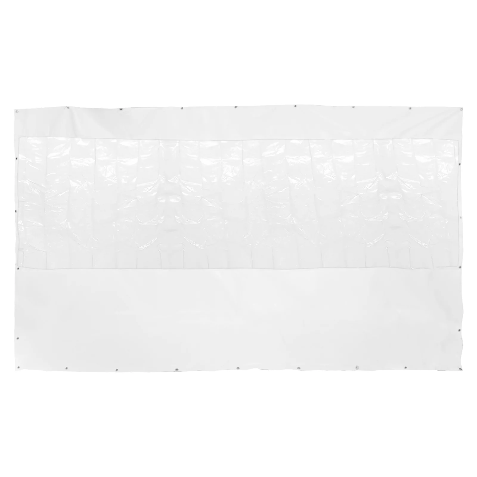 Miumaeov Commercial Clear PVC Tarp, Clear Tarps Heavy Duty Waterproof with Grommets Clear PVC Tarpaulin Cloth,Transparent Awning Canopy Patio Enclosure