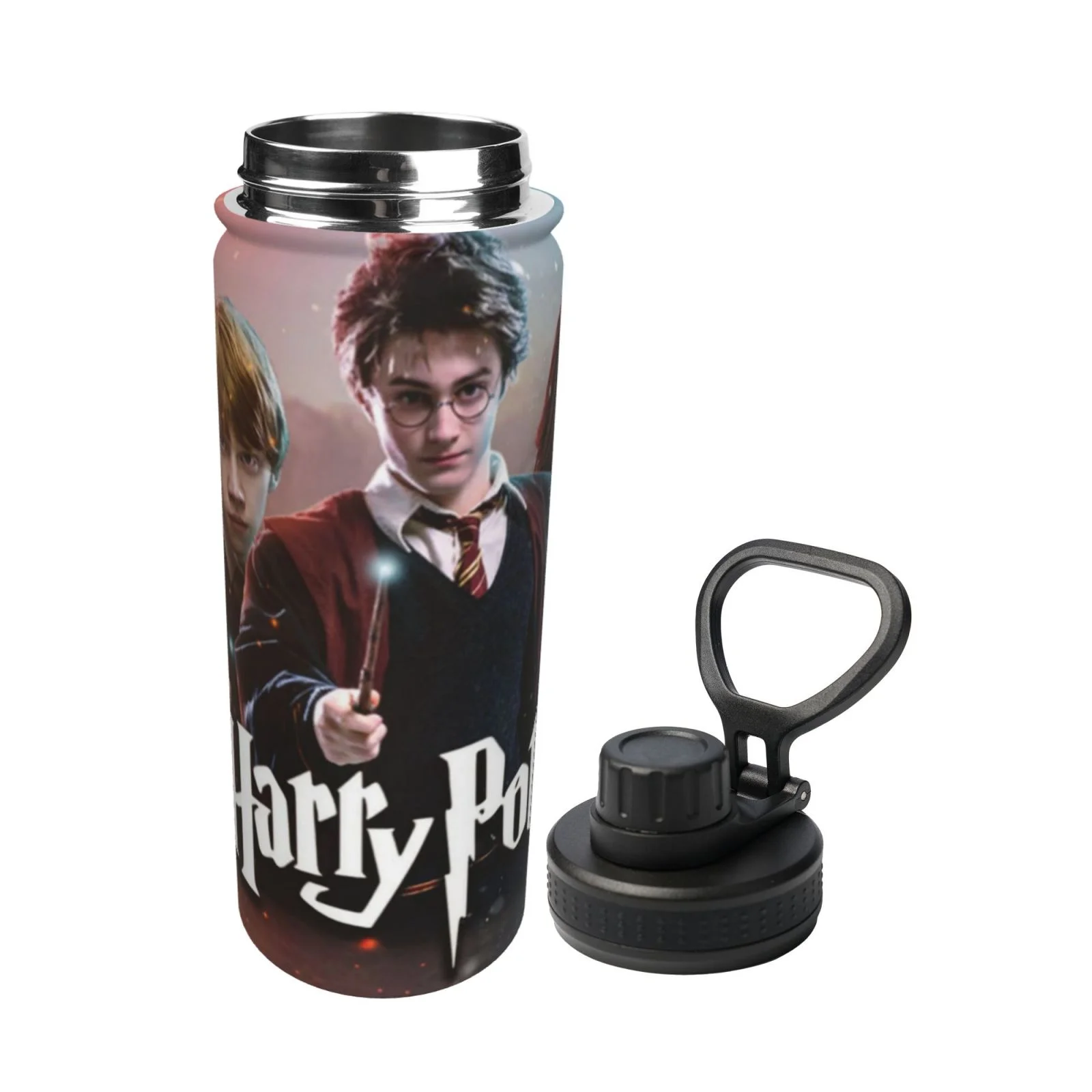 Harry Potter Characters Sports Insulated Water Bottles Kettle Stainless Steel Portable Cup18OZ For Travel Gym School