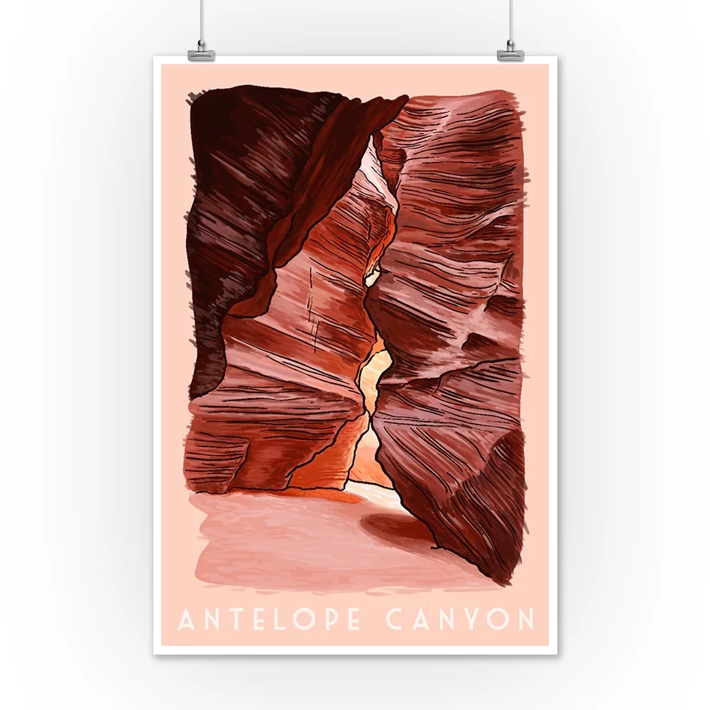 Arizona, Antelope Canyon (12x18 Wall Art Poster, Room Decor)