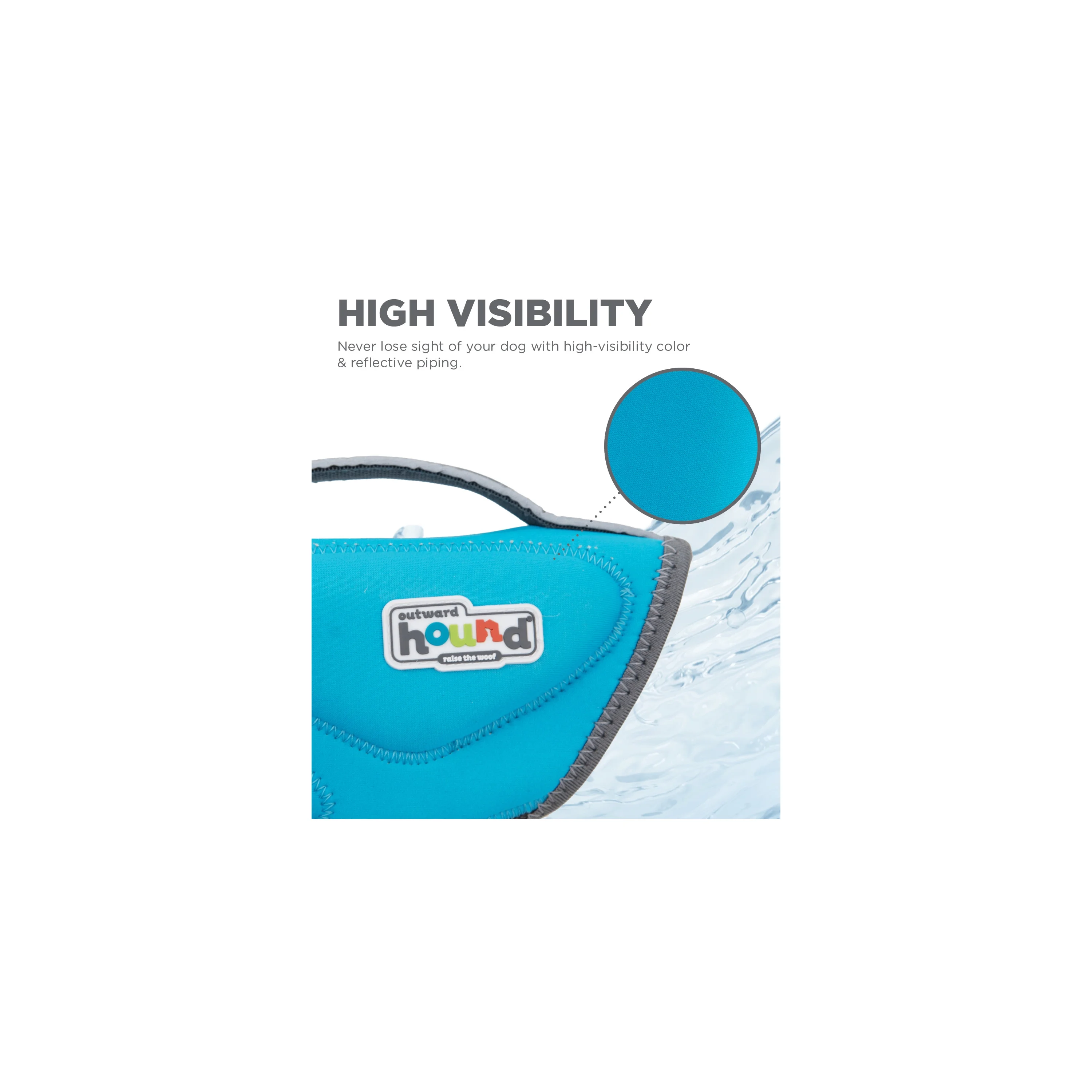 Outward Hound Dawson Swim Dog Life Jacket, Blue, Small