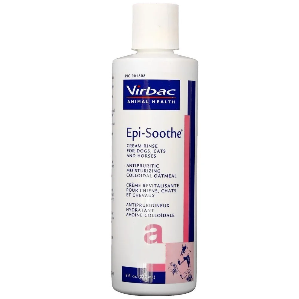 Virbac Epi-Soothe Cream Rinse Pet Conditioner For Dogs, Cats & Horses (8 oz) - For Dry or Sensitive Skin