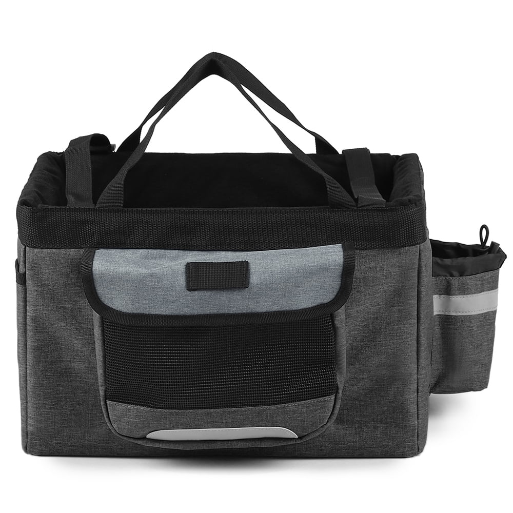 Foldable Front Basket Removable Bike Pet Basket Pet Dog Cat Carrier Camping Tote Bag