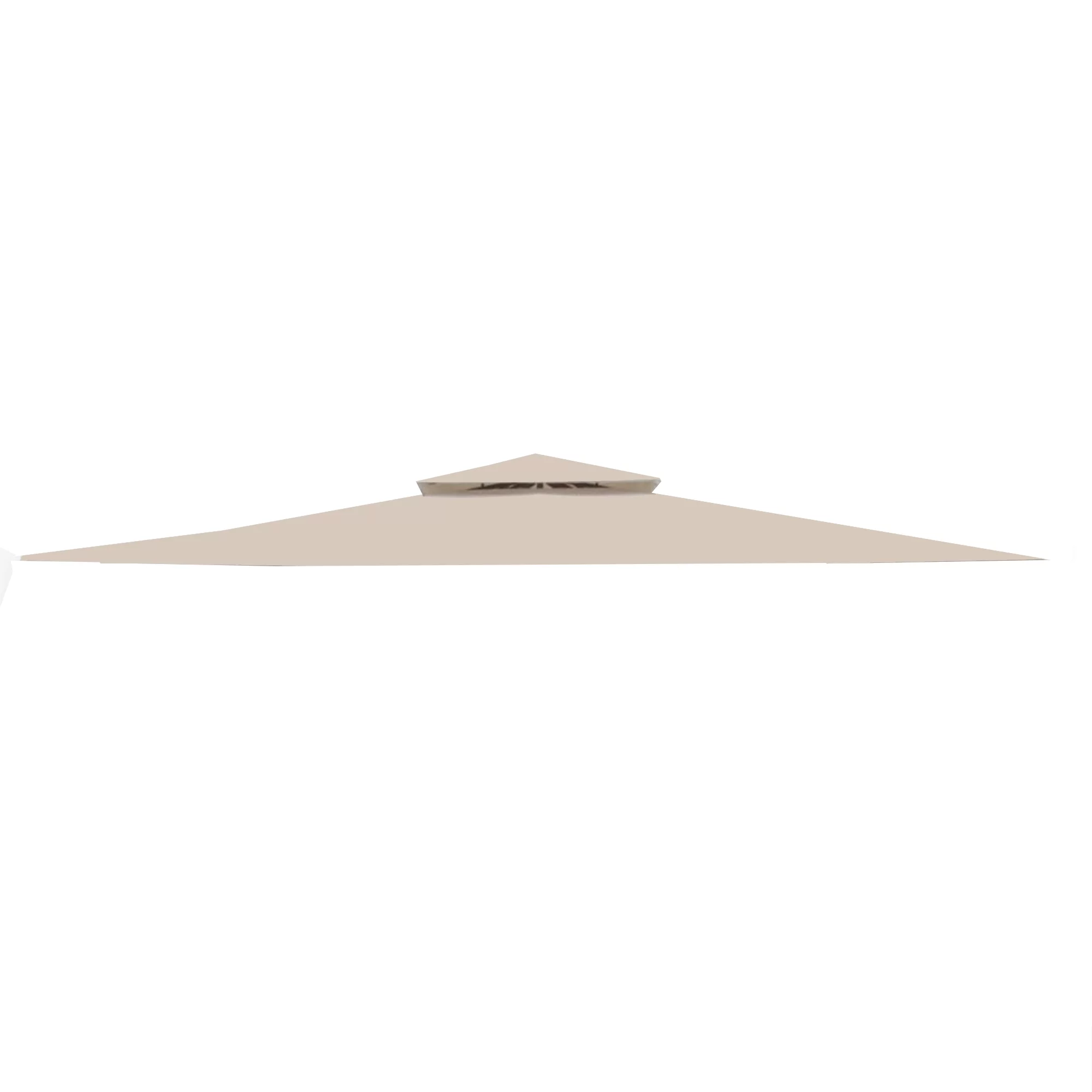 Garden Winds  Replacement Canopy Top and Side Mosquito Netting Set for the SOHO 10 x 12 Gazebo, Beige, RipLock 350