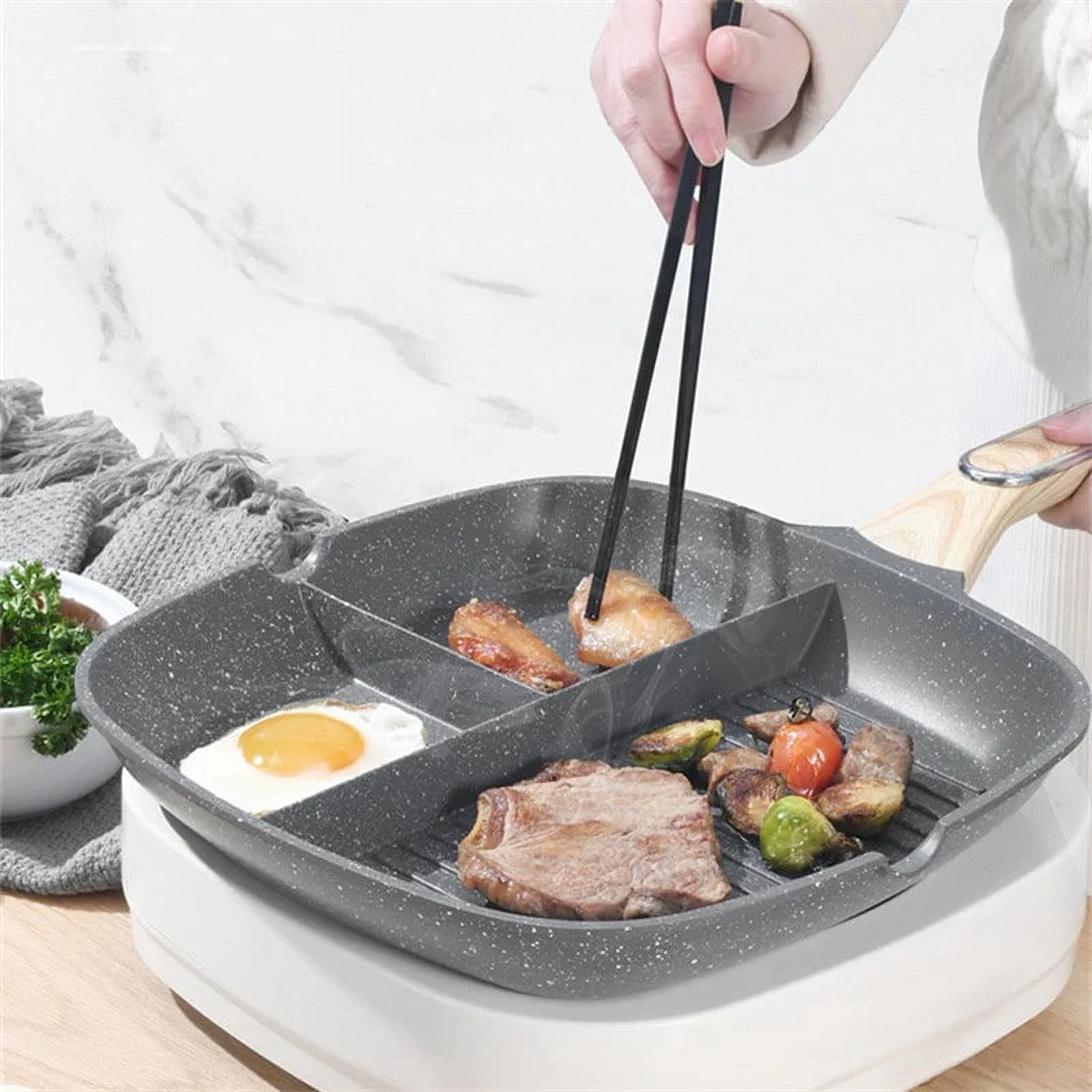 Pan Tri - 3 In 1 Non Stick Frying Pan