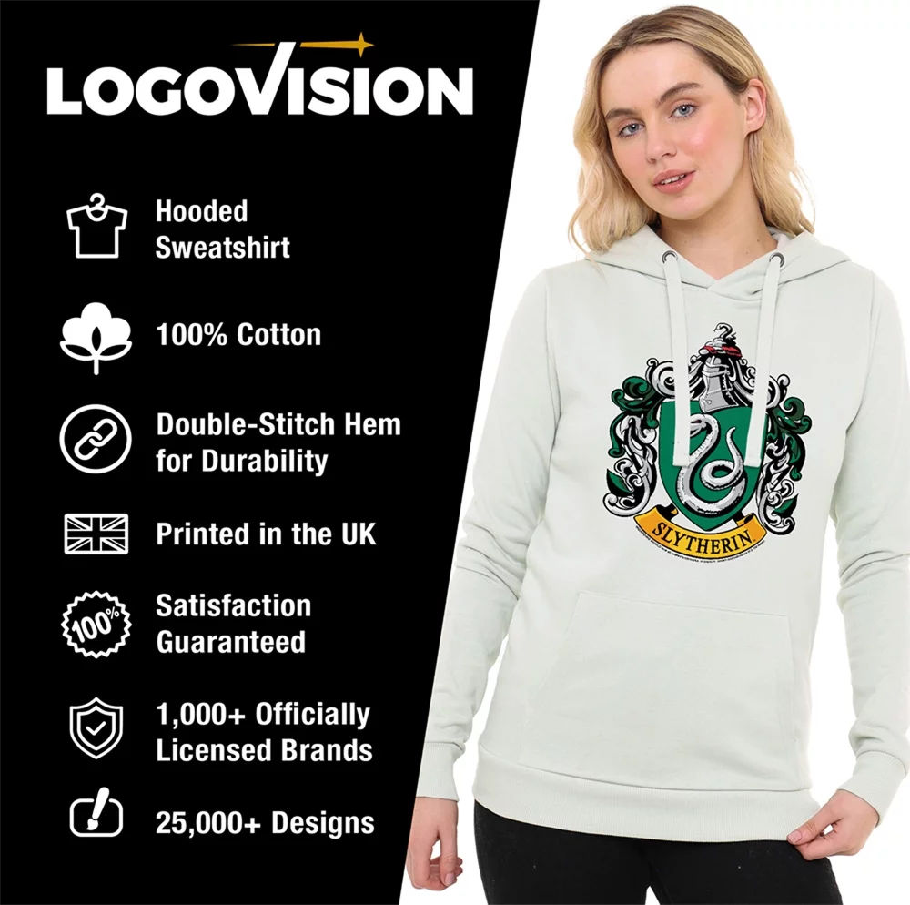 Harry Potter Slytherin Crest Women's Hoodie