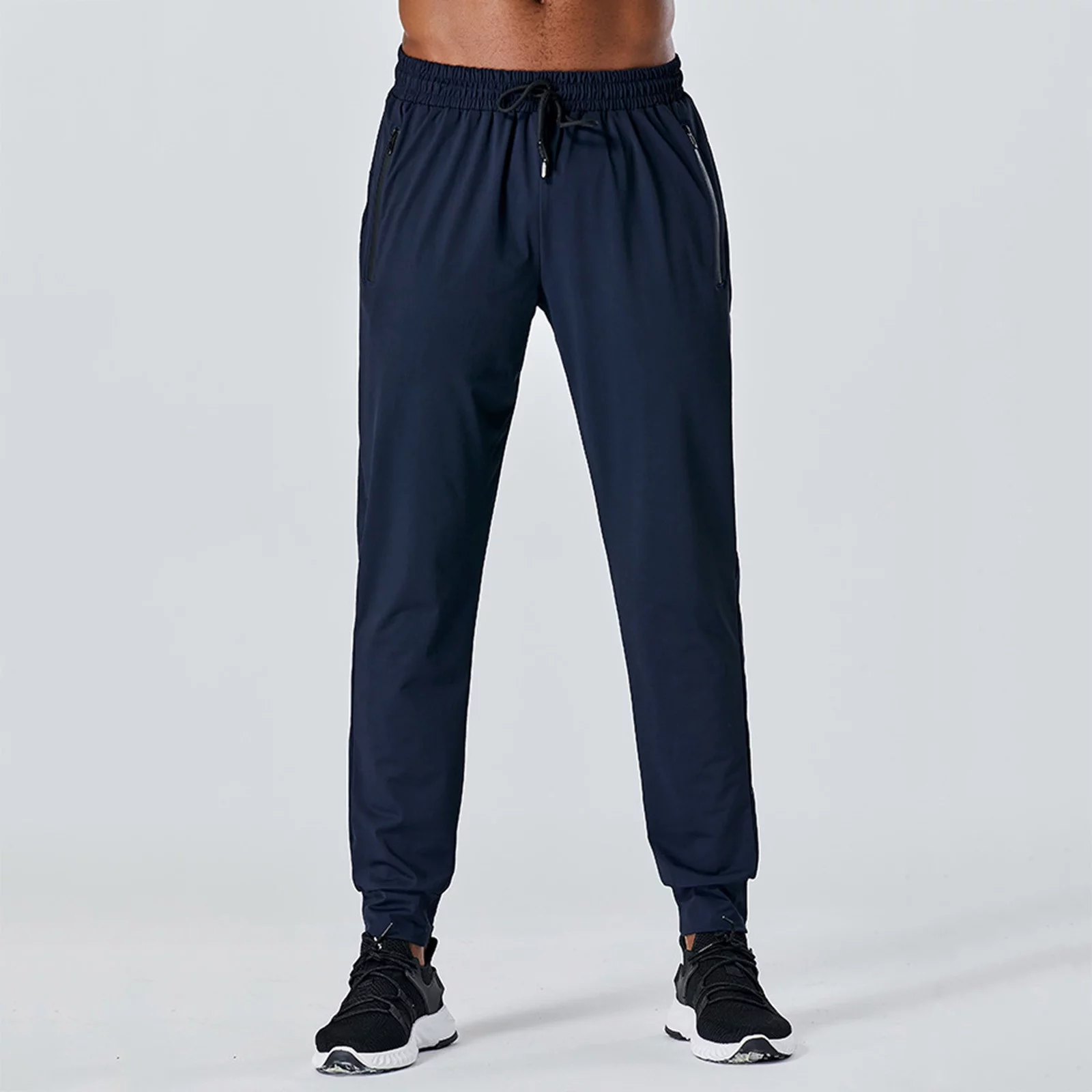 PMUYBHF Mens Jeans Slim Fit Stretch Mens Spring and Summer Loose Ice Silk Outdoor Running Fitness Yoga Leisure Training Pants Solid Color Quick Drying Running Pants Mens Cargo Pants Camo Baggy