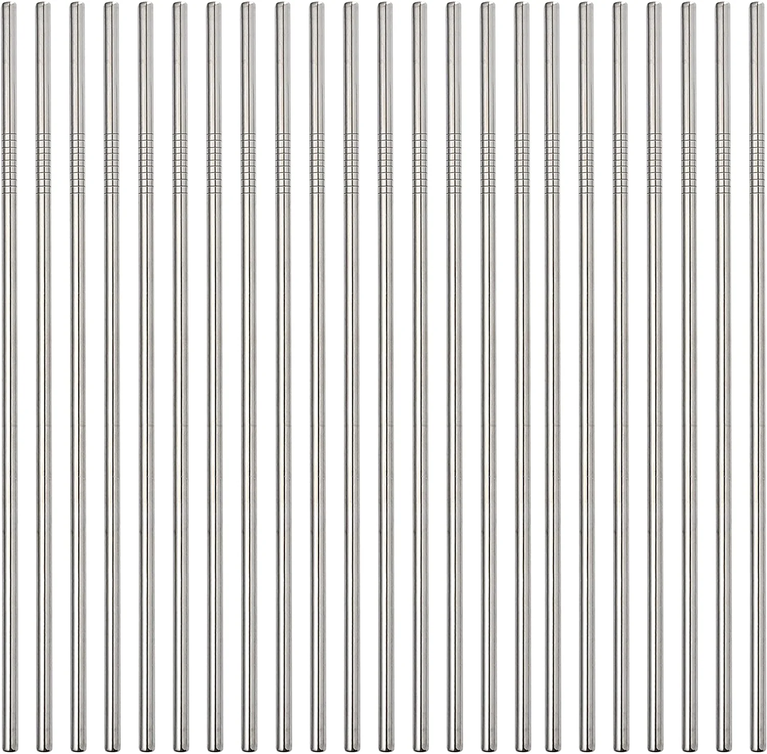 200Pack Reusable Metal Straight Straw In Bulk,Ultra Long 10.5