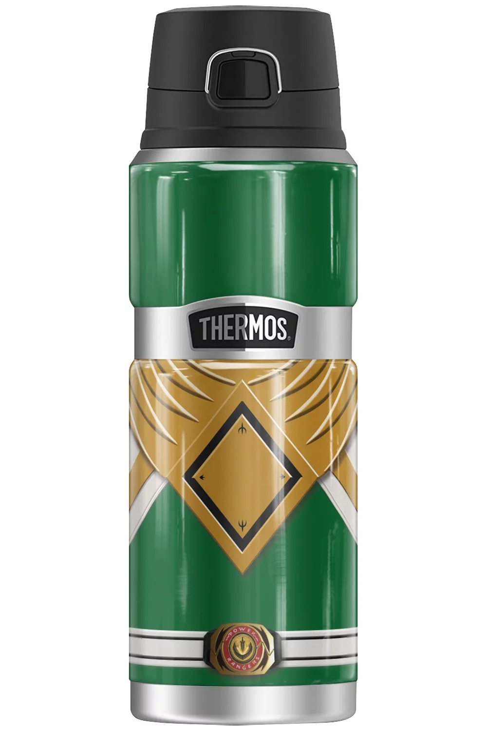 Power Rangers Green Ranger THERMOS STAINLESS KING Stainless Steel Drink Bottle, Vacuum insulated & Double Wall, 24oz